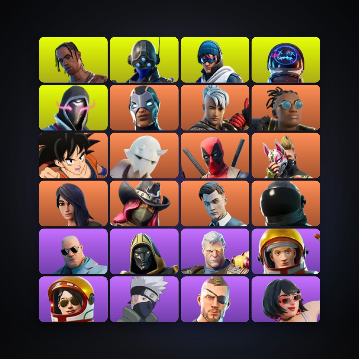 Carbide — Ronin — 57 skins — 850 V-Bucks — lvl 746 — HabibiAccounts