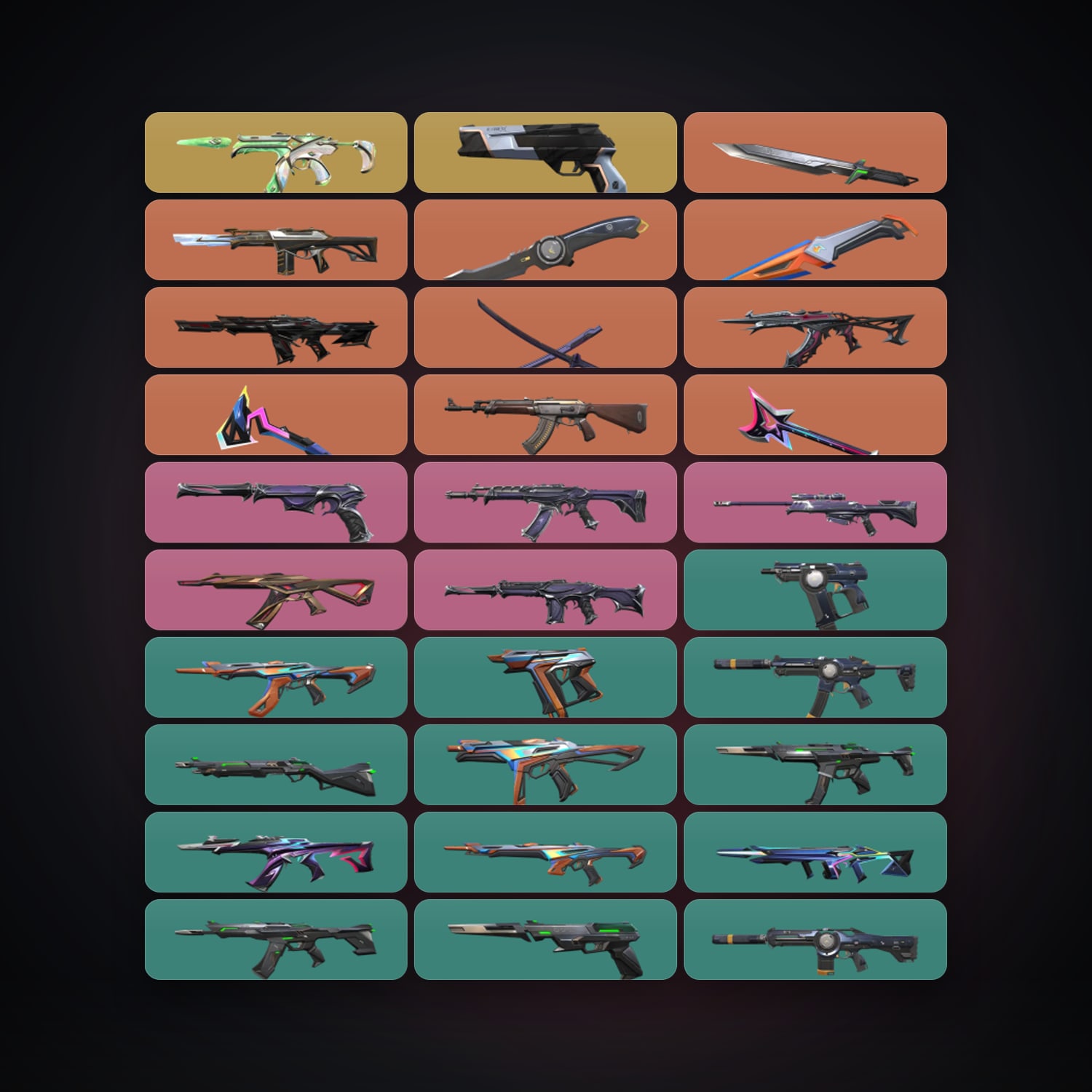 EU Silver 2 locker — 6 knives, 76 skins, lvl 175 — HabibiAccounts