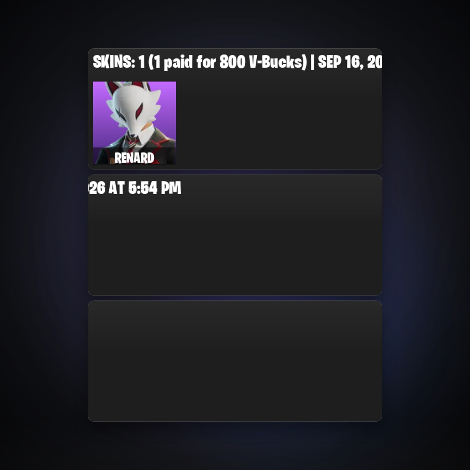 Fortnite locker — 1 skins — lvl 27 — HabibiAccounts