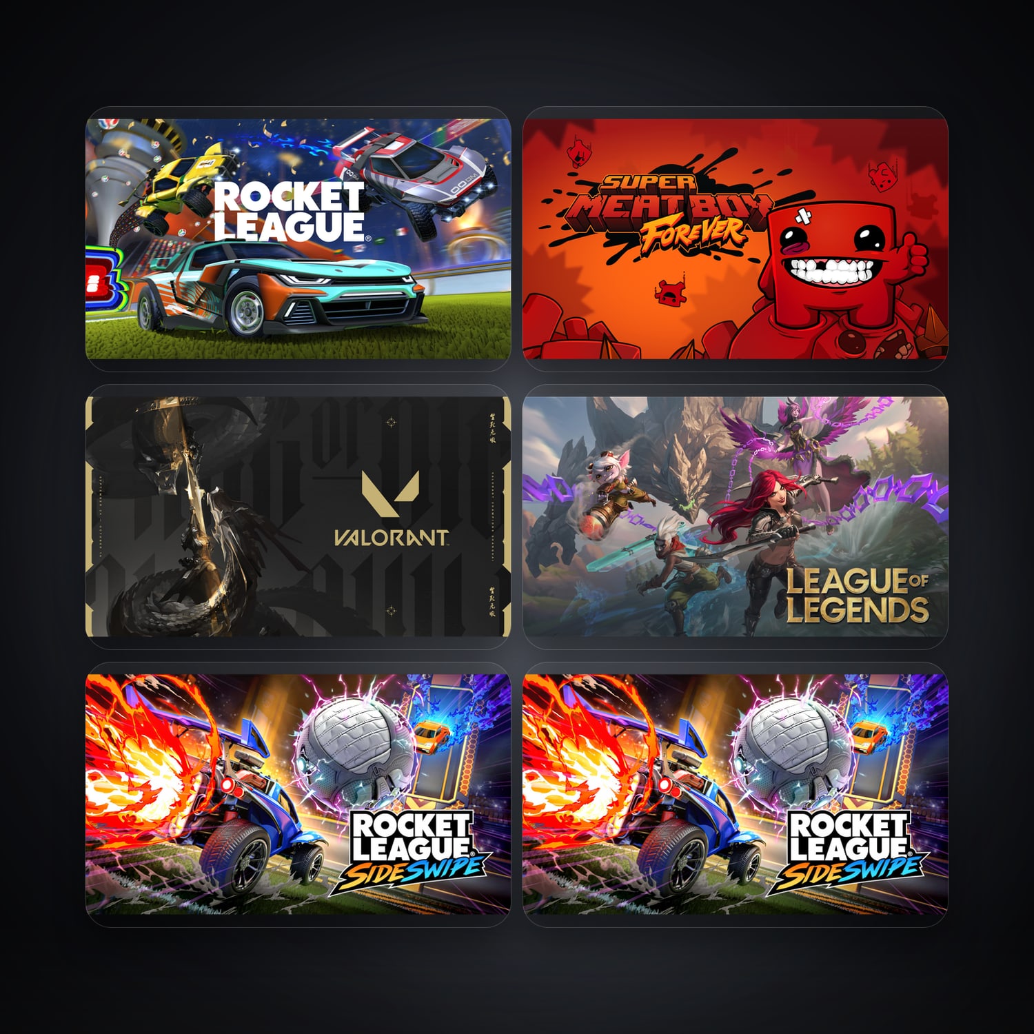 Epic Rocket League + Super Meat Boy Forever Mobile — BR — 7 games — HabibiAccounts