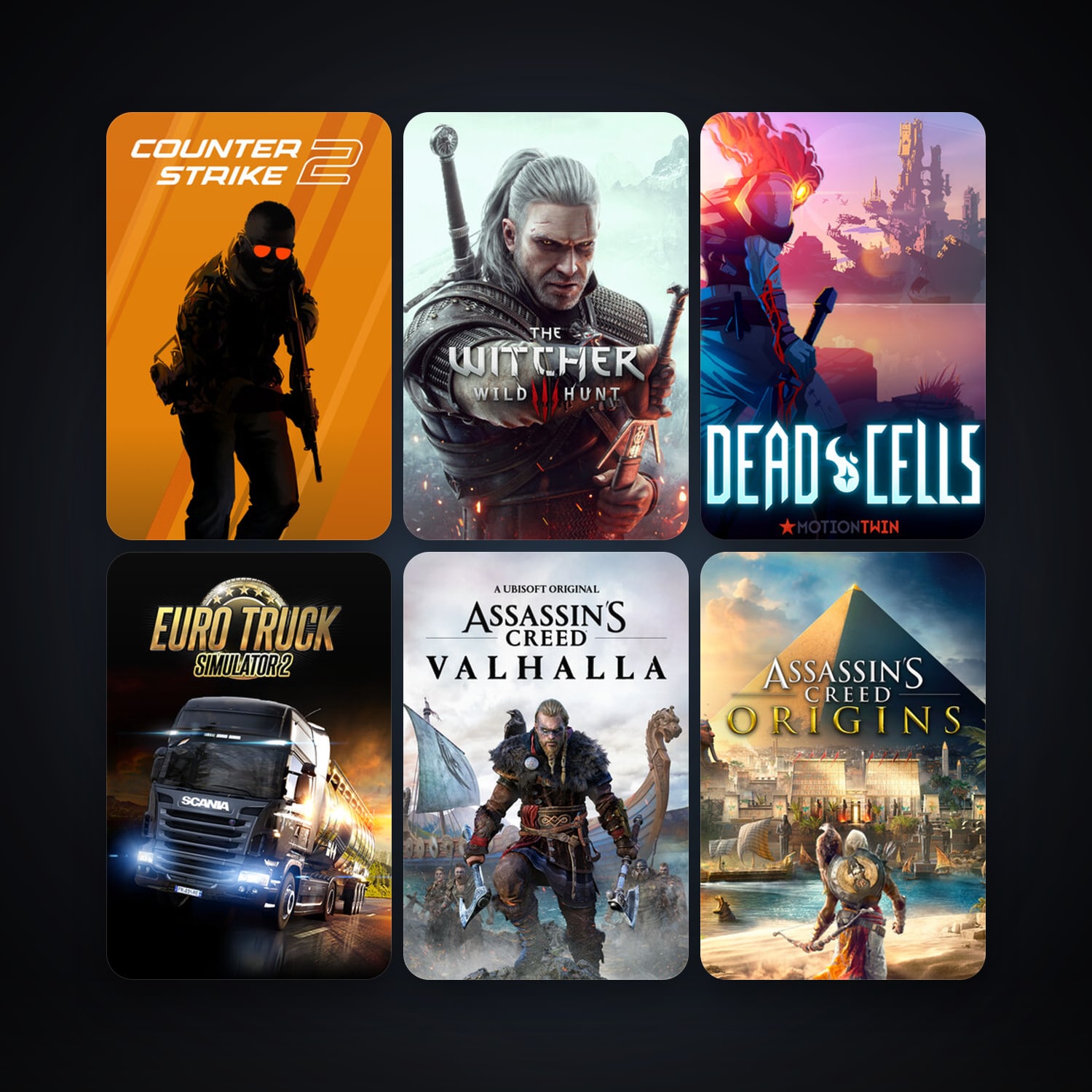 CS2 Prime + Assassin's Creed 2 Deluxe Edition, 77 games, clean — HabibiAccounts