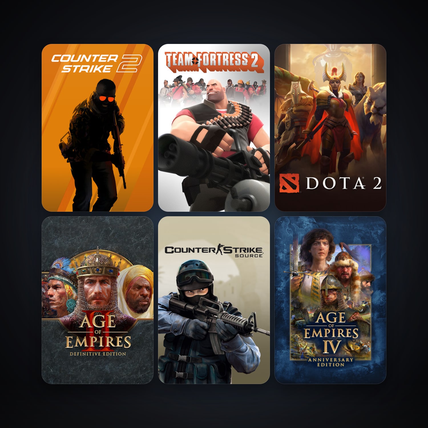 Counter-Strike: Source + Day of Defeat: Source, 27 games, Steam 11, clean — HabibiAccounts