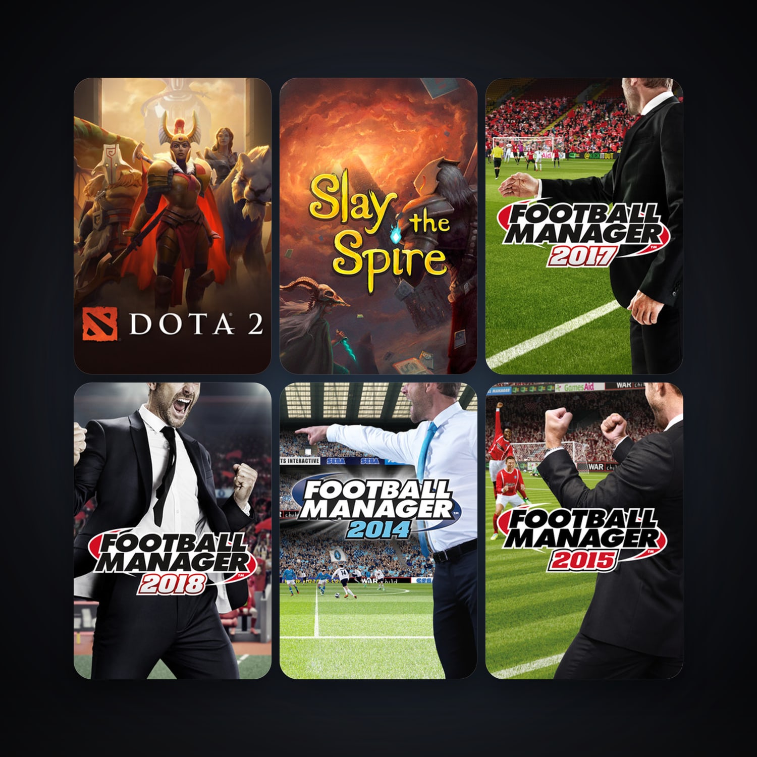 Dota 2 + Football Manager 2014, 113 games, Steam 11, clean — HabibiAccounts