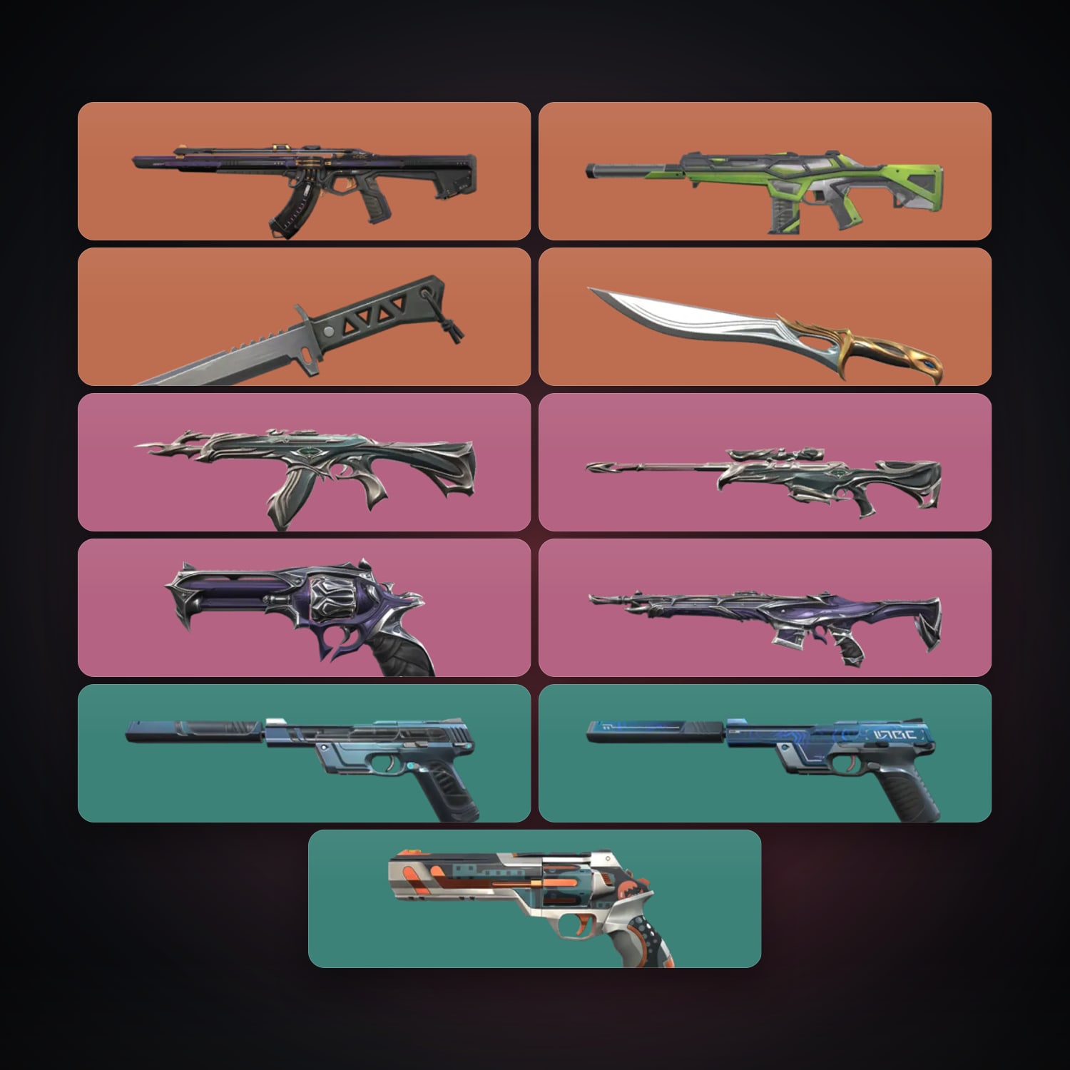 LA Plat 3 locker — 2 knives, 11 skins, lvl 117 — HabibiAccounts