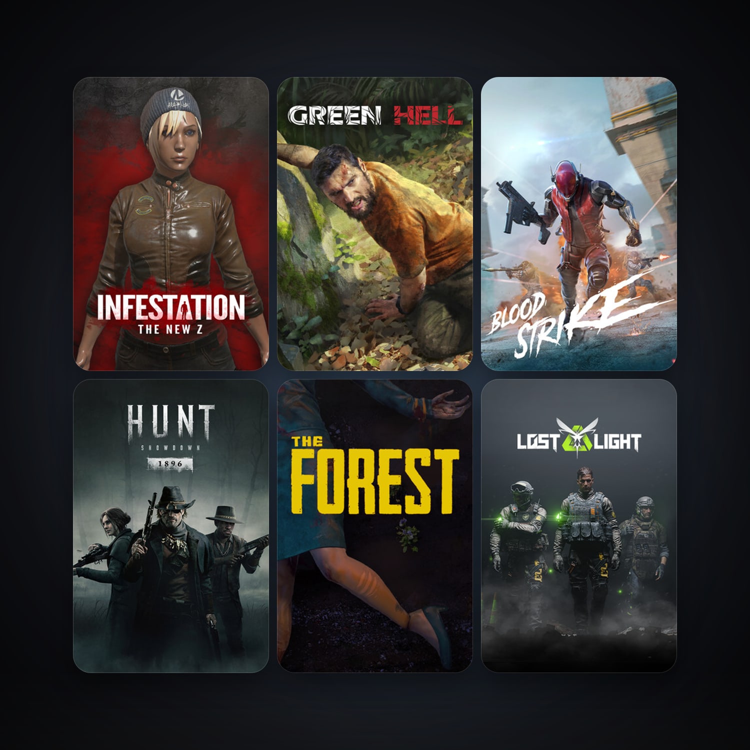 The Forest + Infestation: The New Z, 14 games, clean — HabibiAccounts