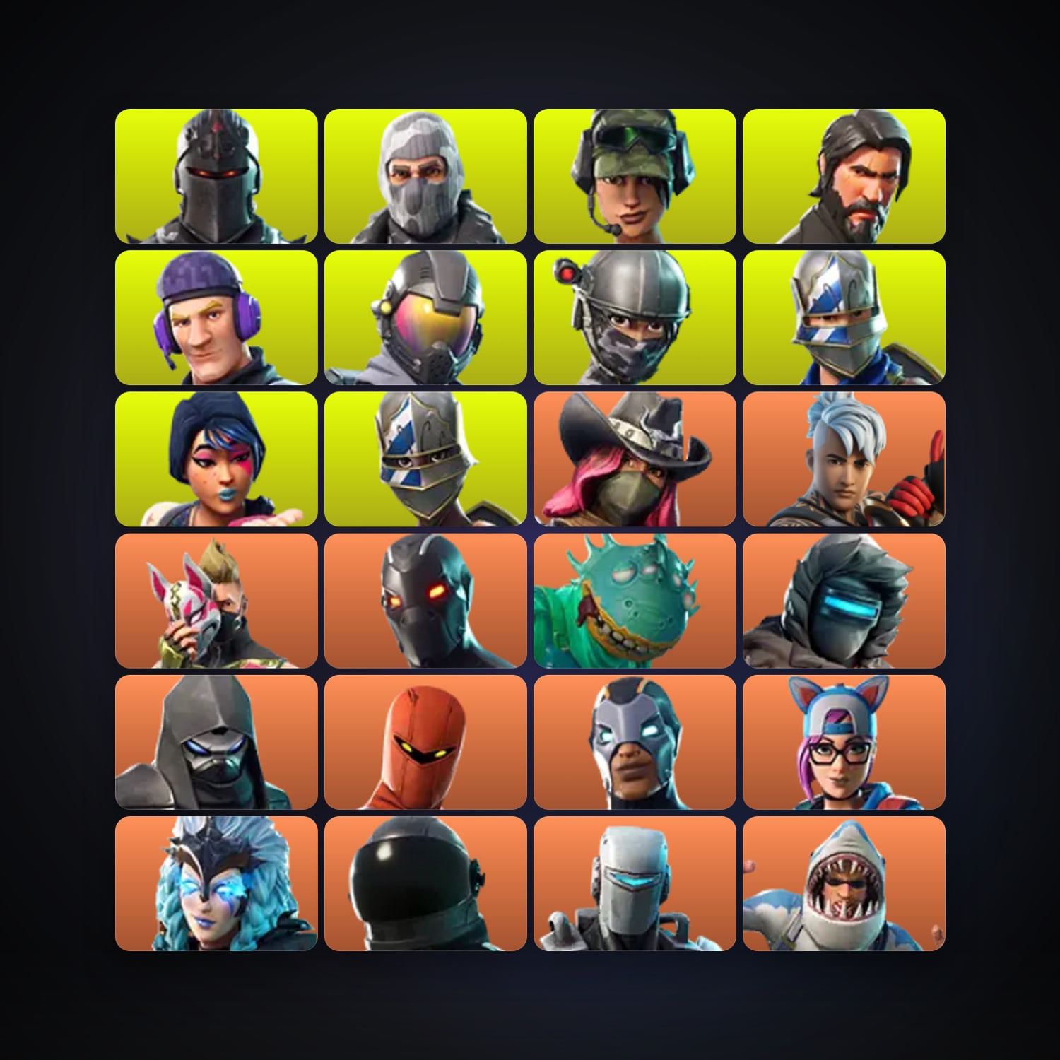 Fortnite locker — 114 skins — 3K V-Bucks — lvl 1473 — HabibiAccounts