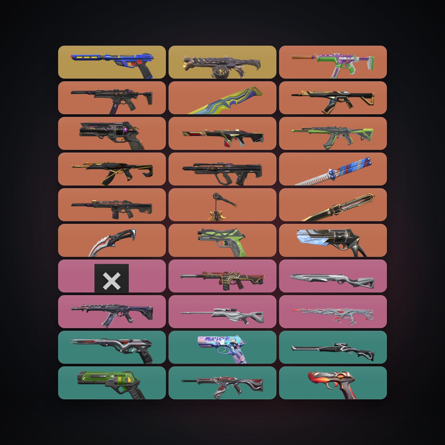 AP Ascendant 1 locker — 5 knives, 101 skins, lvl 818 — HabibiAccounts