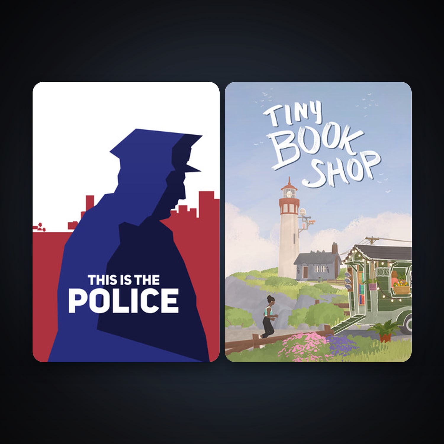This Is the Police + Tiny Bookshop, 3 games, clean — HabibiAccounts