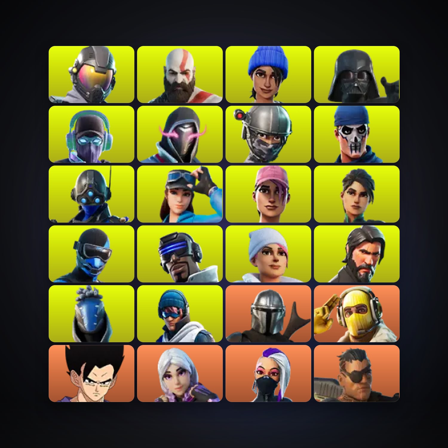 هالحساب فورتنايت Mandalorian وRaptor، اللوكر مليان 471 سكن، 6.3K فيبوكس، لفل 5477، 419 فوز — HabibiAccounts