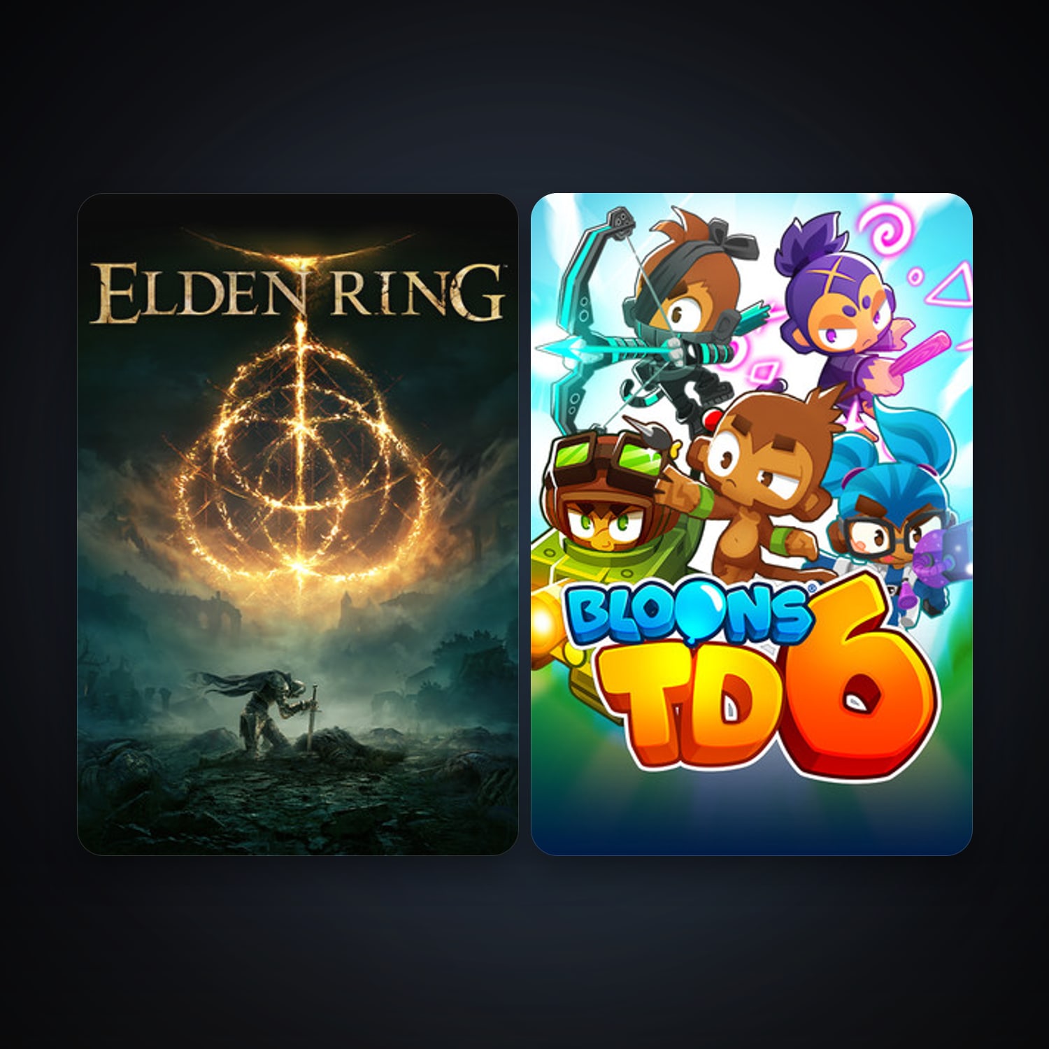 Bloons TD 6 + ELDEN RING, 3 games, clean — HabibiAccounts