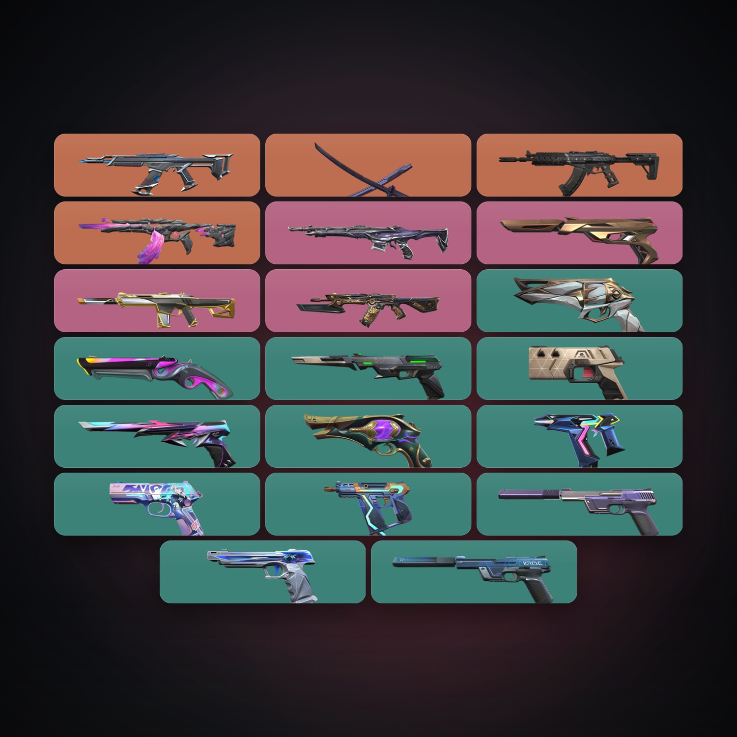 LA Diamond 2 locker — 1 knives, 20 skins, lvl 258 — HabibiAccounts