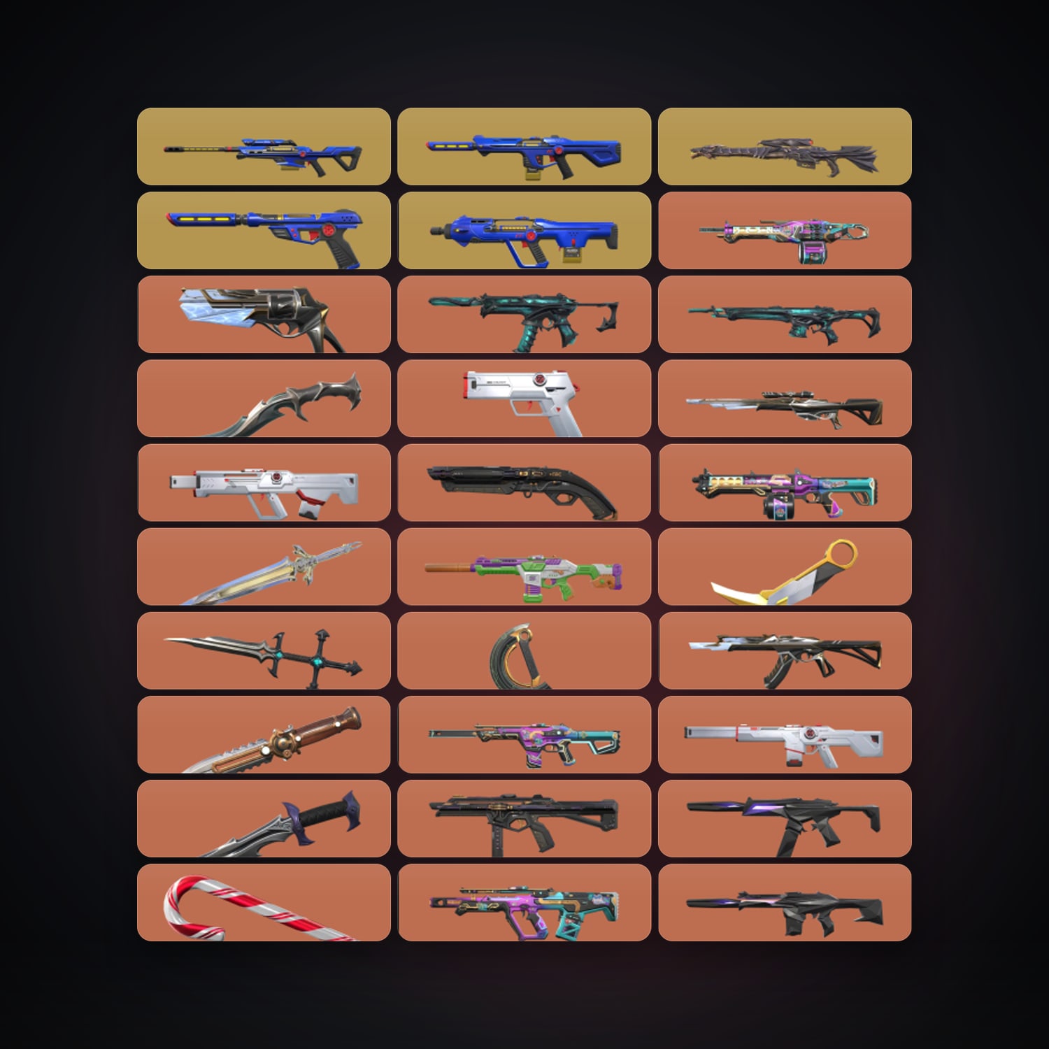 NA Bronze 3 locker — 19 knives, 245 skins, lvl 121 — HabibiAccounts