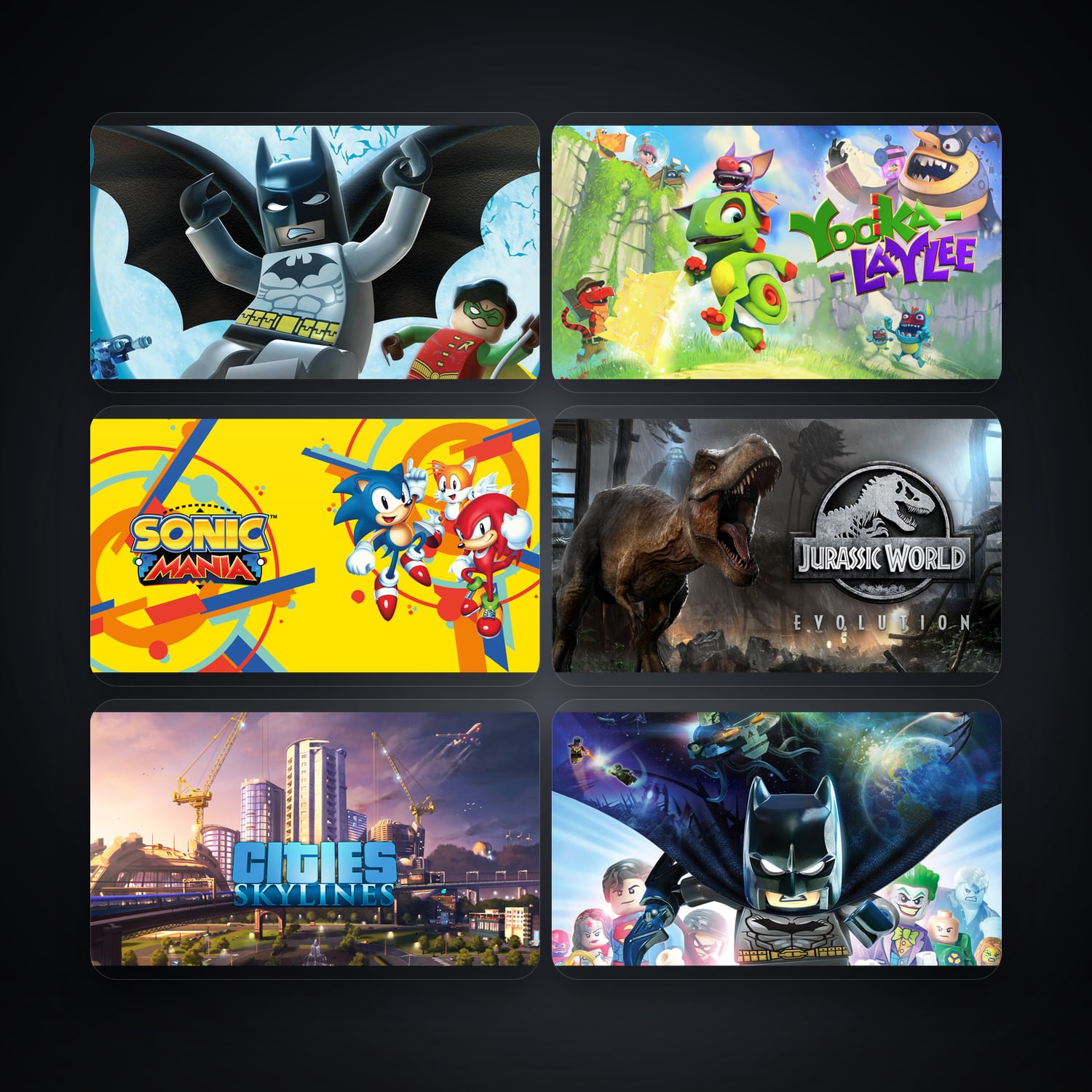 هالحساب إبك فيه LEGO Batman The Videogame وYooka-Laylee، BR، 493 ألعاب — HabibiAccounts