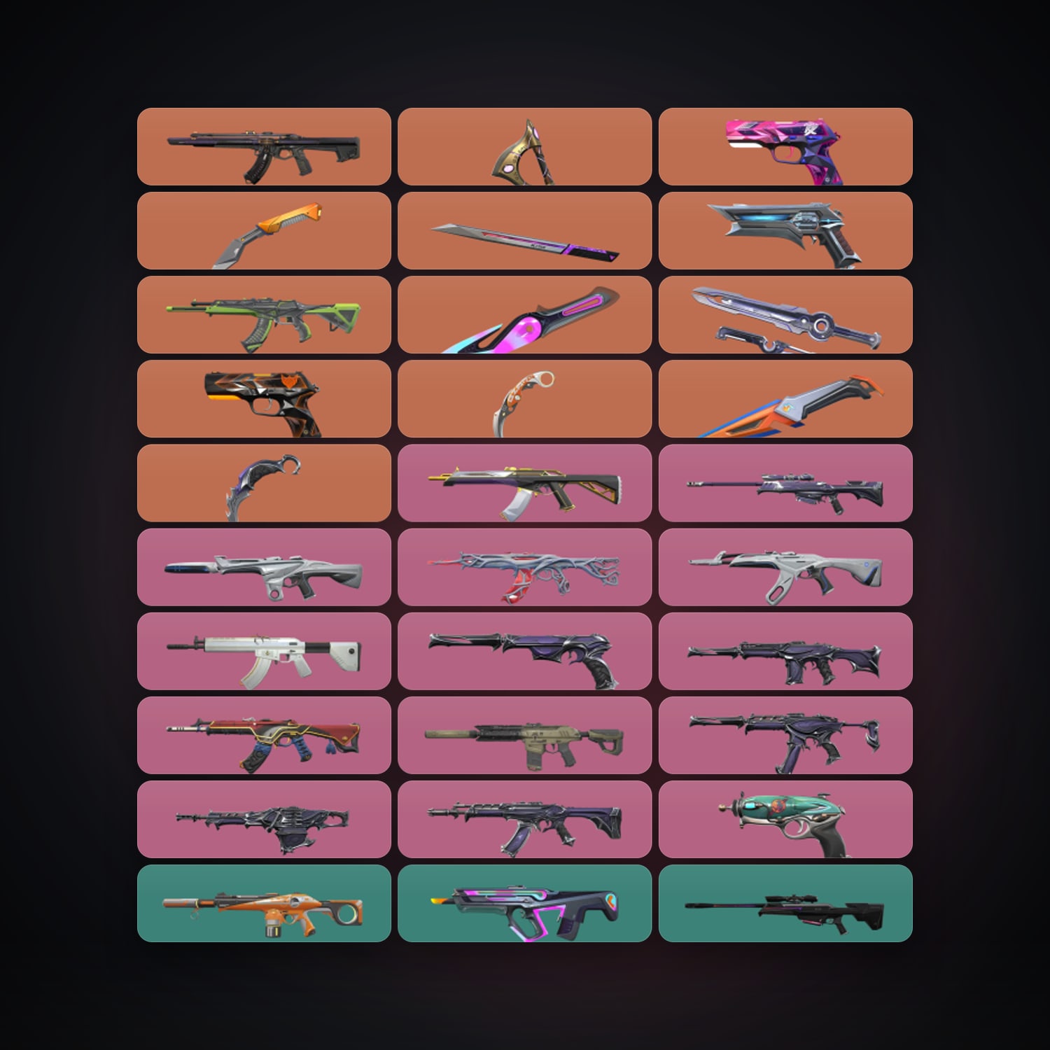 AP Plat 3 locker — 8 knives, 137 skins, lvl 405 · 259980432 — HabibiAccounts