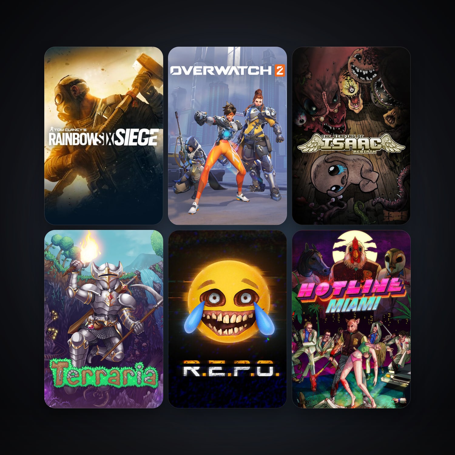 Terraria + Hotline Miami, 12 games, clean — HabibiAccounts