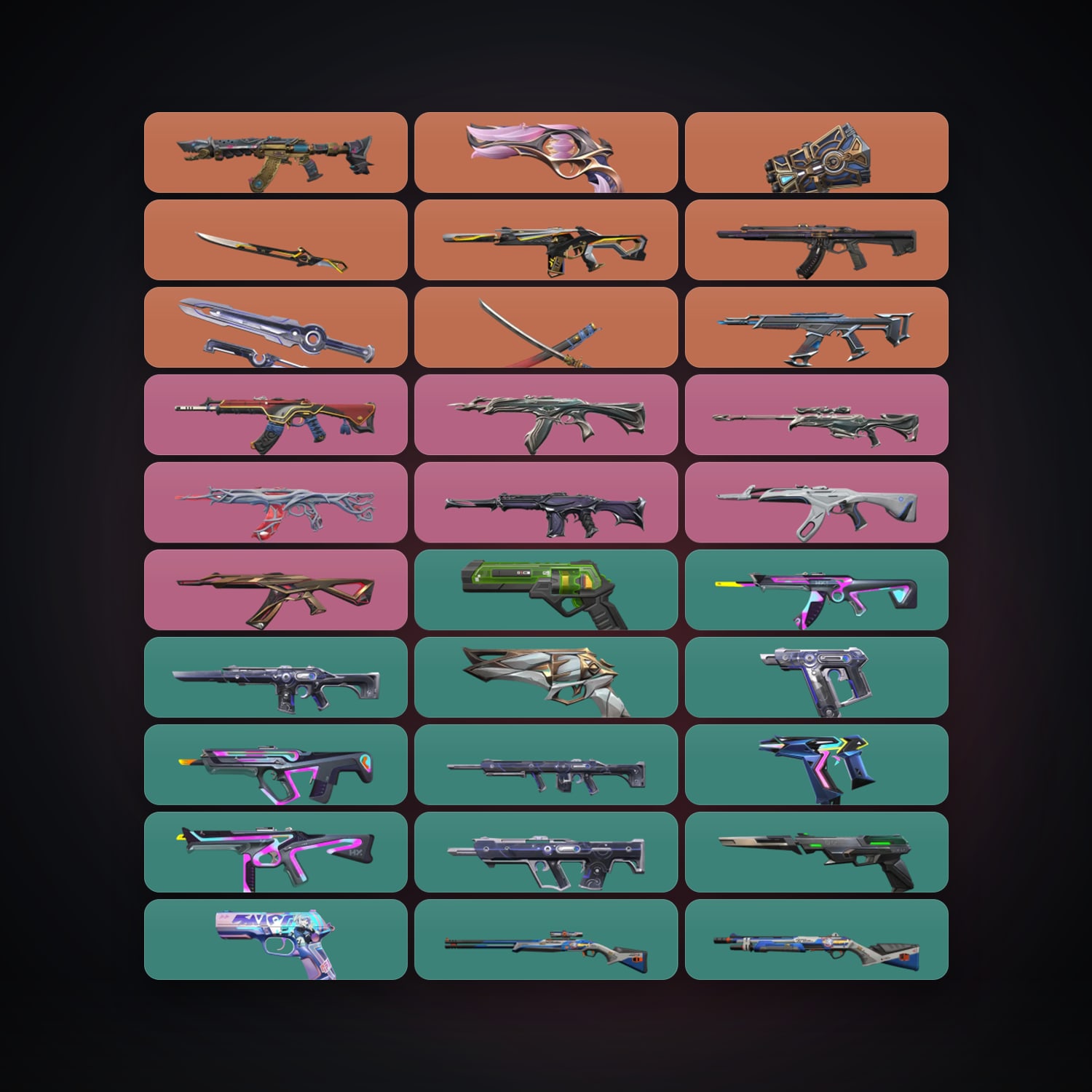 BR Plat 1 locker — 4 knives, 45 skins, lvl 198 — HabibiAccounts