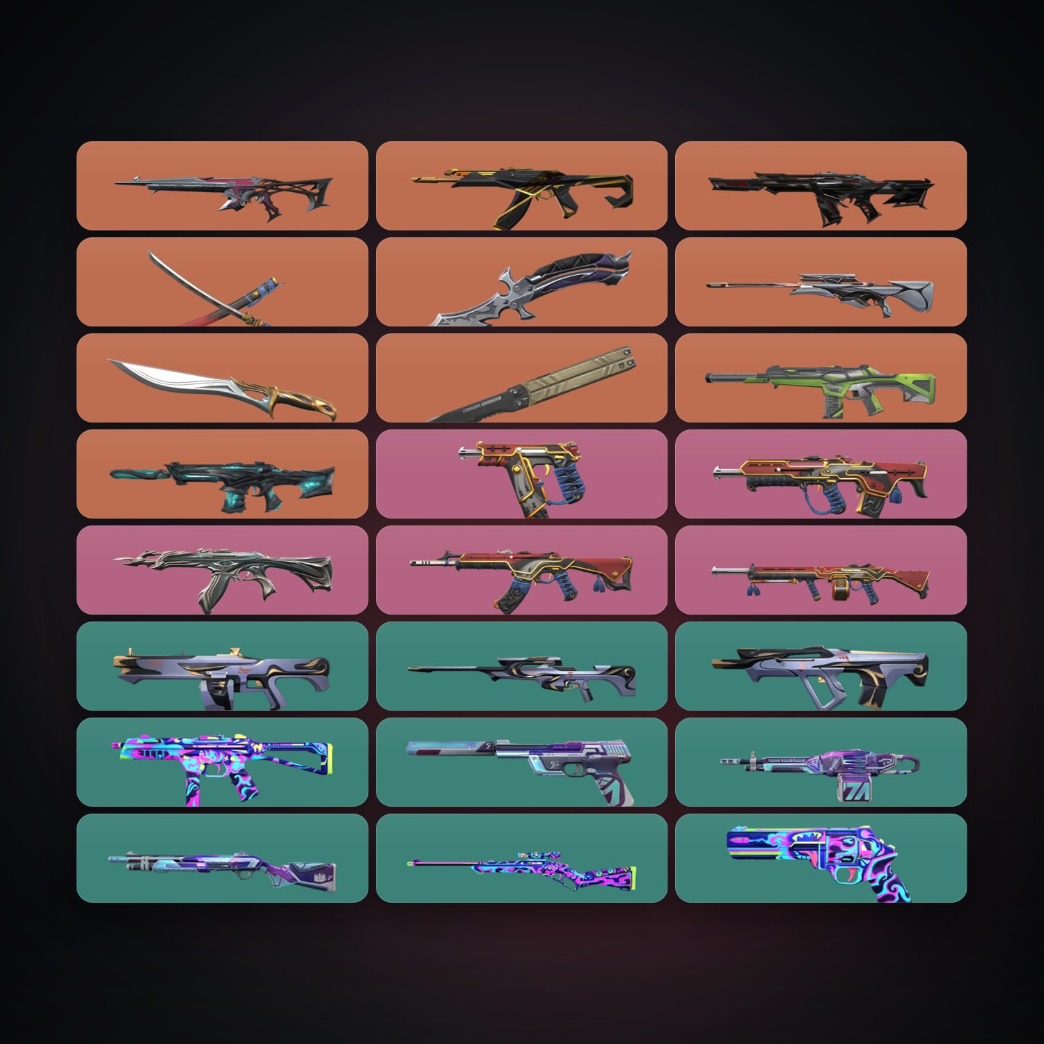 EU Silver 1 locker — 4 knives, 24 skins, lvl 63 — HabibiAccounts