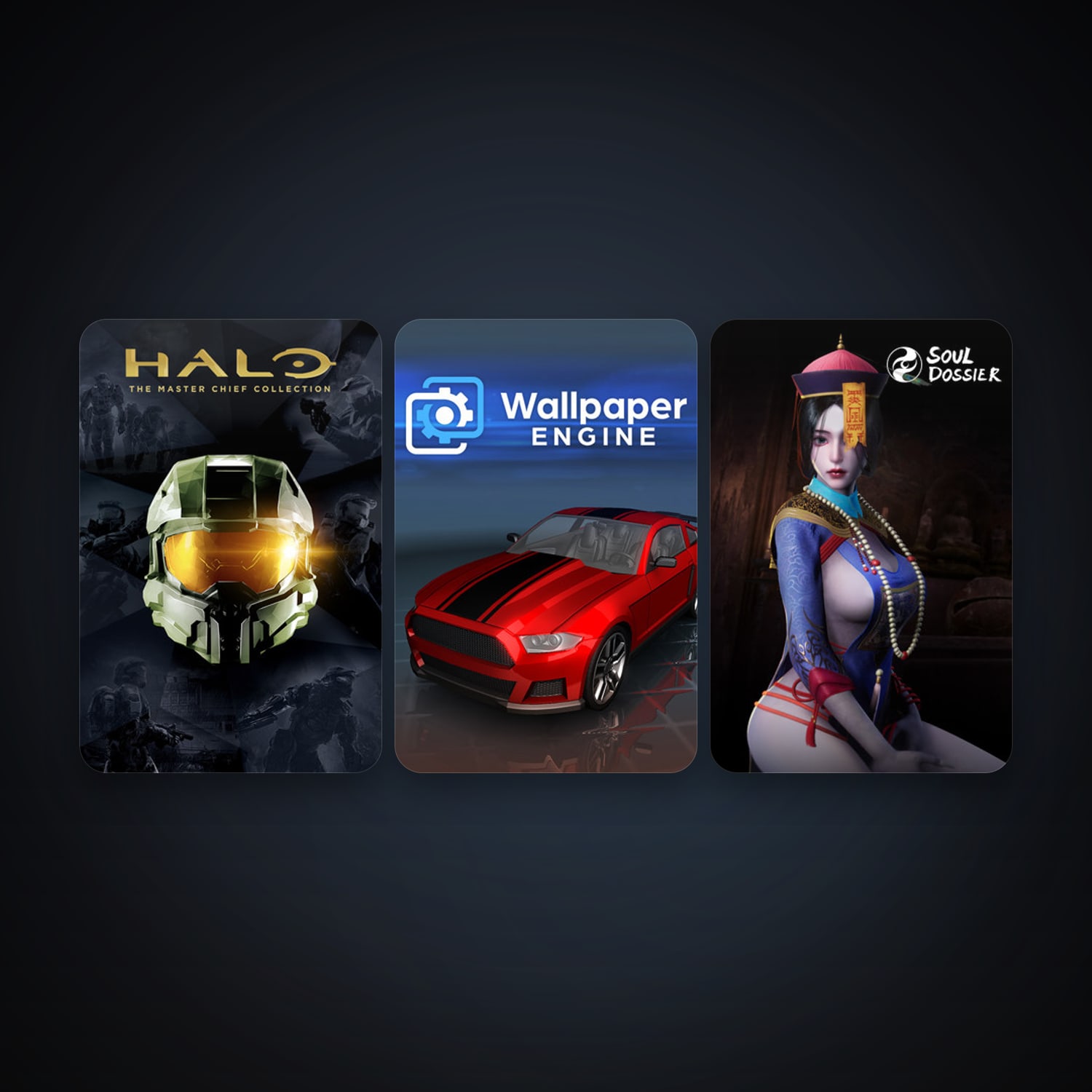 Wallpaper Engine + Halo: The Master Chief Collection, 5 games, clean — HabibiAccounts