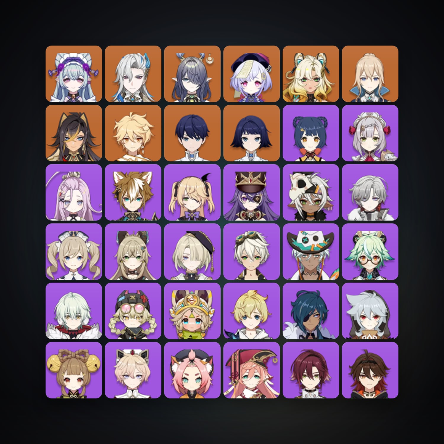 Genshin Impact | AR 56 | 48 Chars | 7× 5★ — Genshin / miHoYo Account — HabibiAccounts