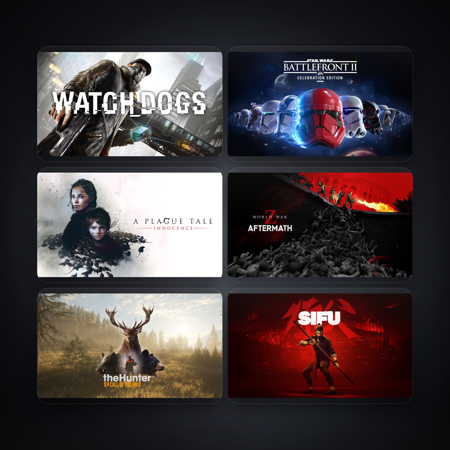 هالحساب إبك فيه Watch Dogs وSTAR WARS Battlefront II: Celebration Edition، RU، 179 ألعاب — HabibiAccounts