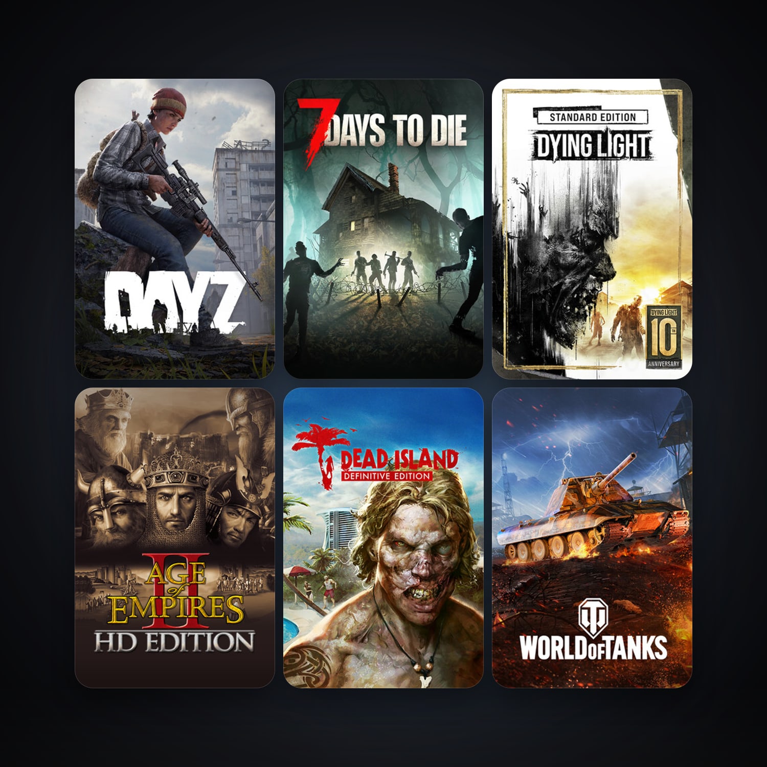 DayZ + Age of Empires II, 167 games, Steam 11, clean — HabibiAccounts