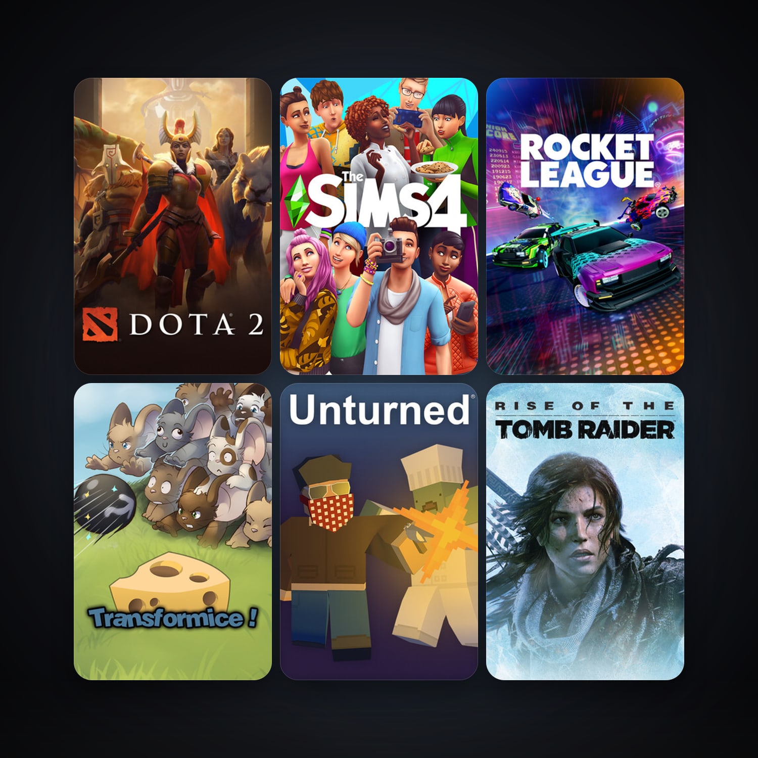 Dota 2 + Rocket League, 12 games, clean — HabibiAccounts