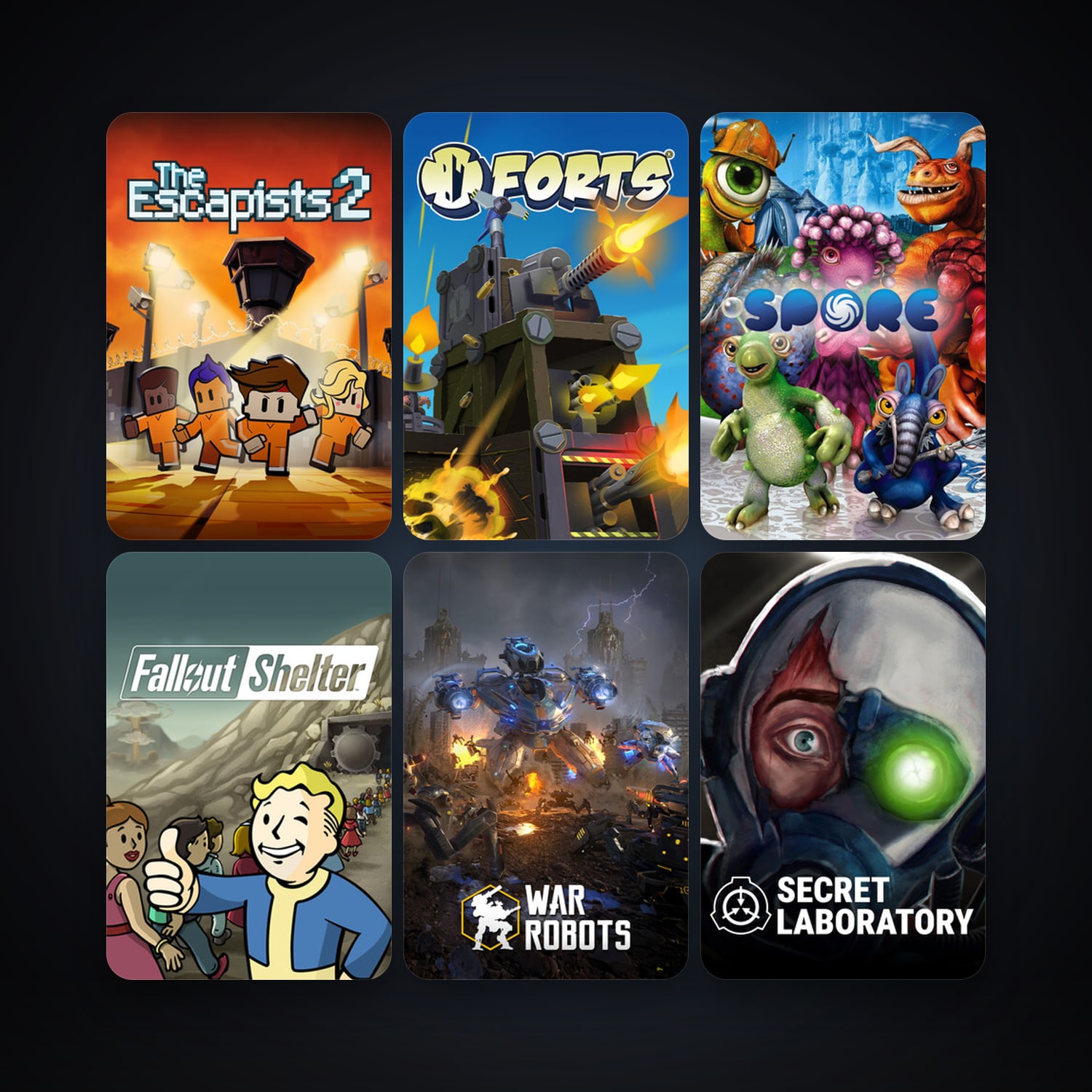 SPORE + Forts, 20 games, clean — HabibiAccounts