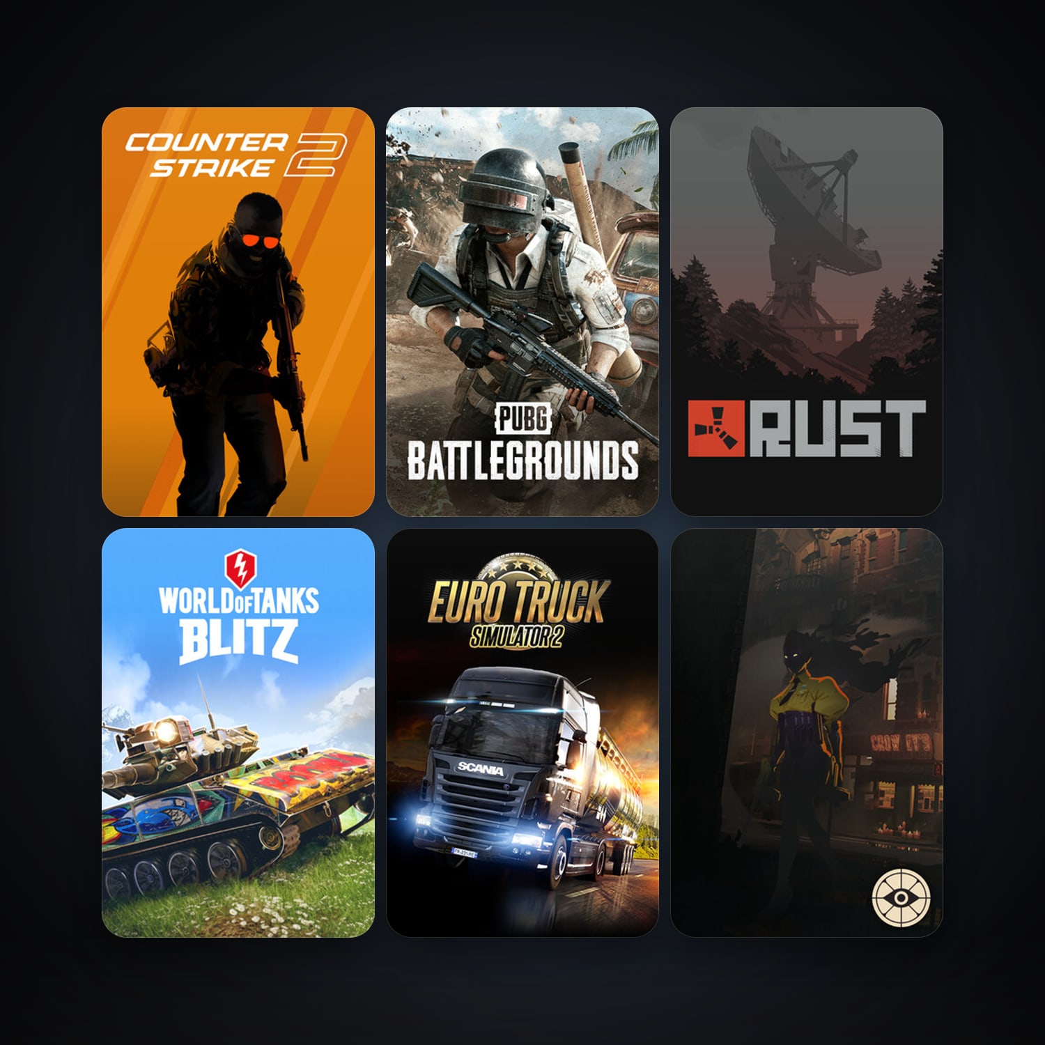 CS2 Prime + Euro Truck Simulator 2, 85 games, Steam 17, clean — HabibiAccounts
