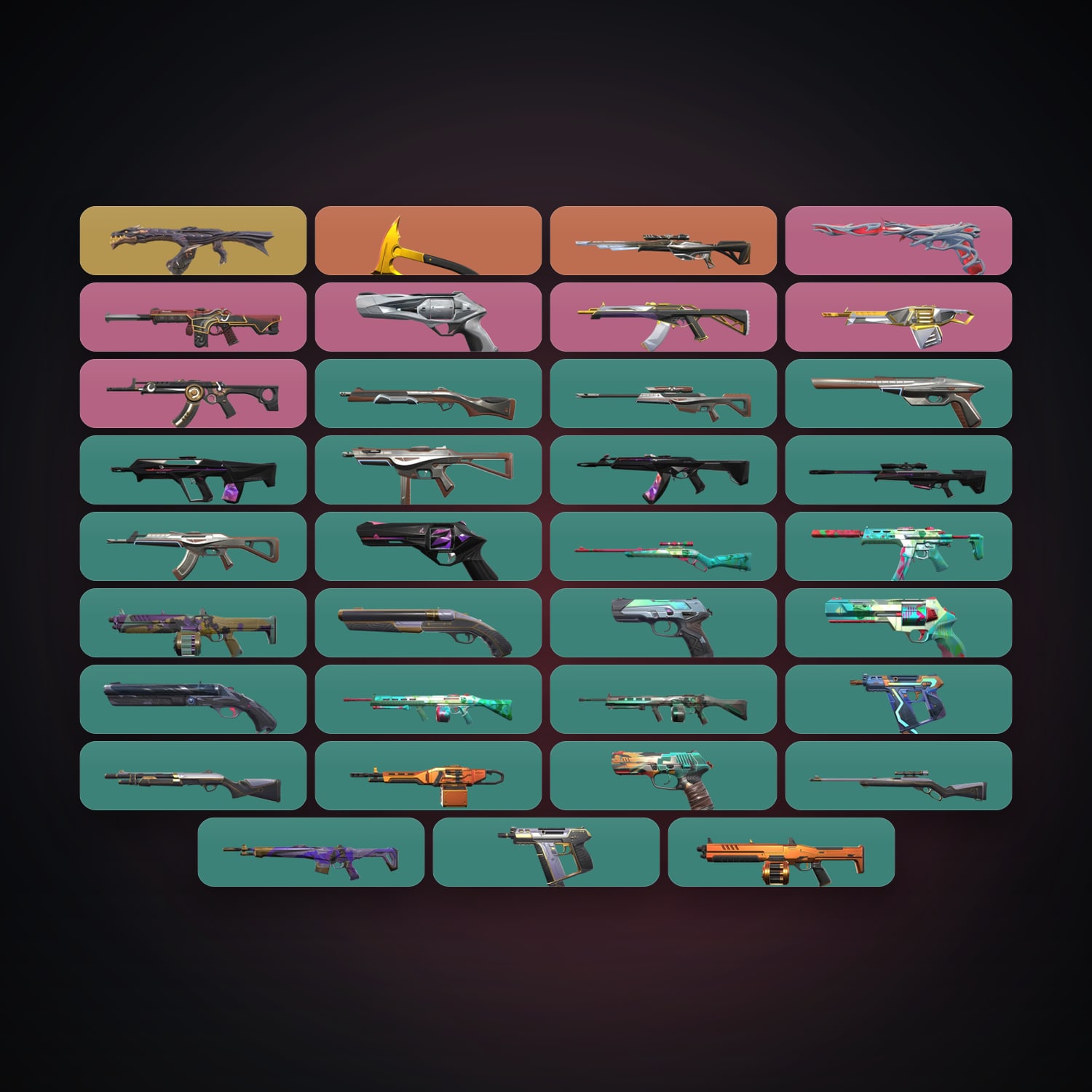 KR Gold 2 locker — 1 knives, 36 skins, lvl 131 — HabibiAccounts