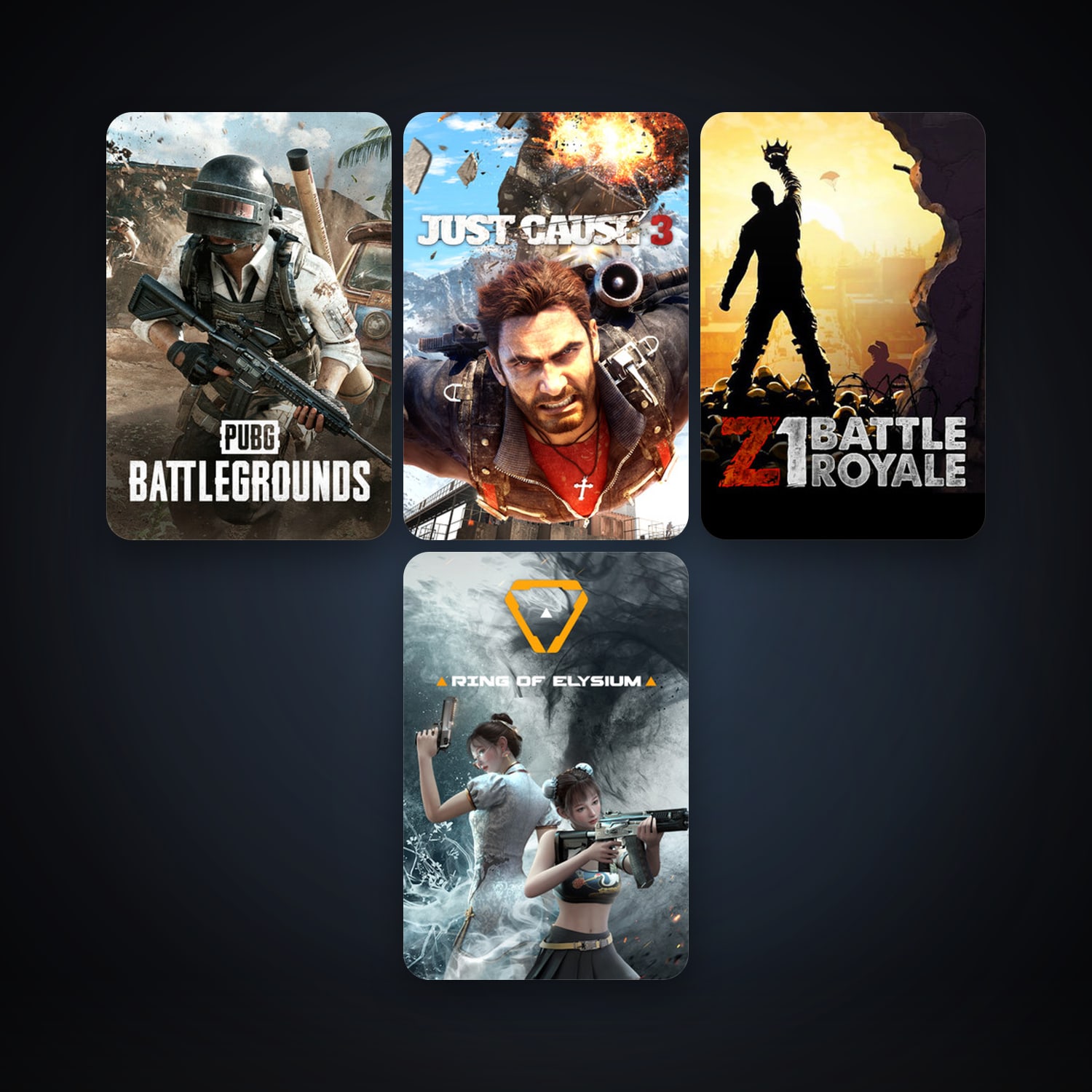 Just Cause 3 + Z1 Battle Royale, 11 games, clean — HabibiAccounts