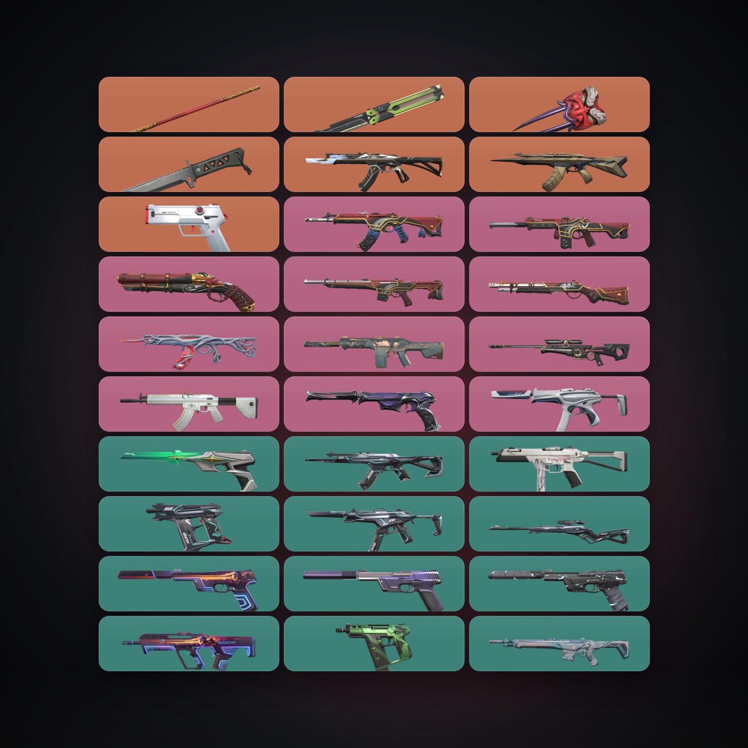 NA Gold 3 locker — 4 knives, 38 skins, lvl 228 · 260013209 — HabibiAccounts