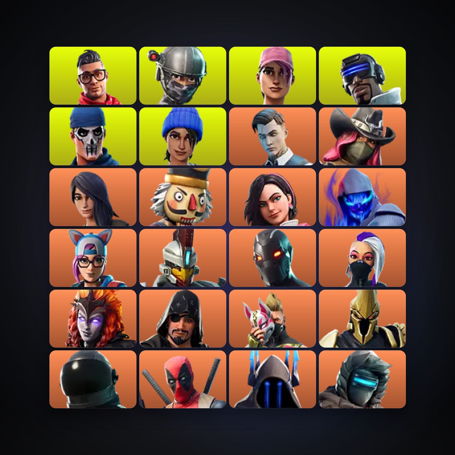 هالحساب فورتنايت، اللوكر مليان 127 سكن، 1K فيبوكس، لفل 2226، 239 فوز — HabibiAccounts