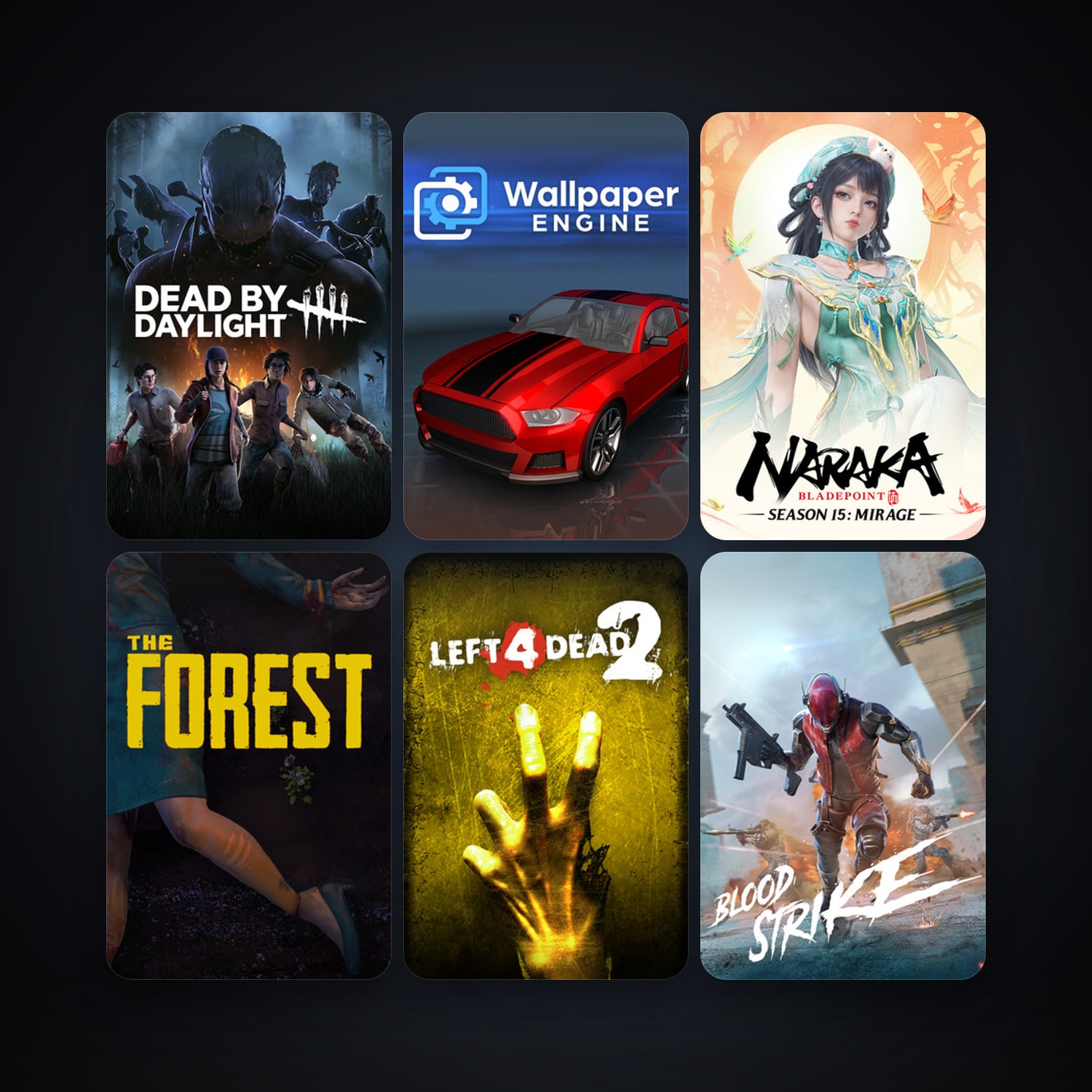 Left 4 Dead 2 + The Forest, 23 games, clean — HabibiAccounts