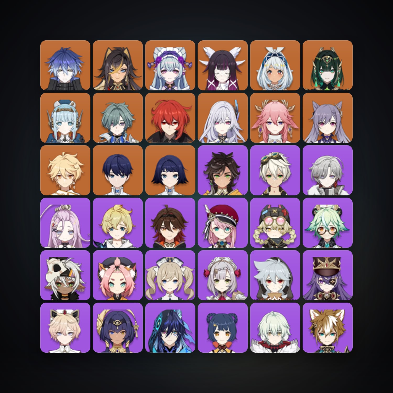 Genshin Impact | AR 57 | 57 Chars | 12× 5★ — Genshin / miHoYo Account · 260018148 — HabibiAccounts