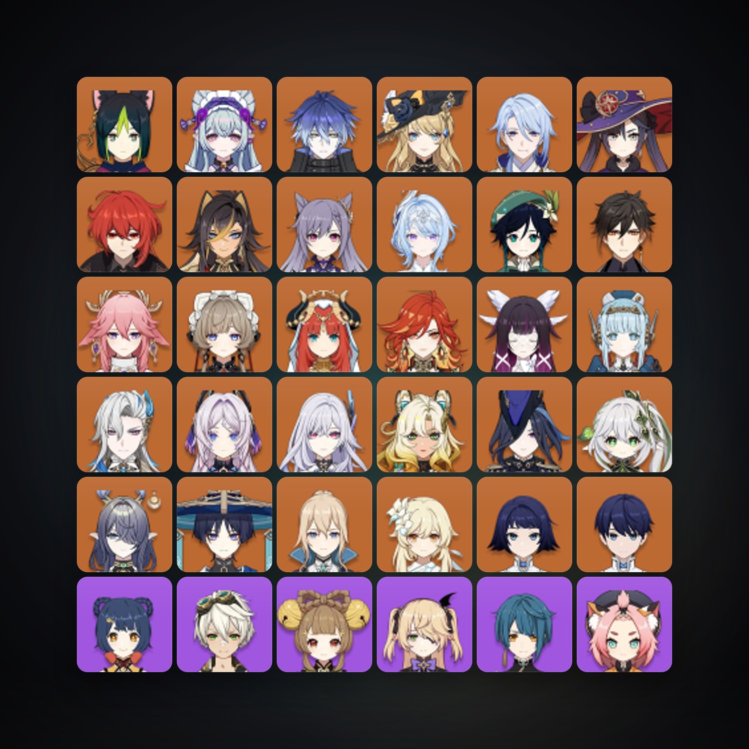 جينشن إمباكت | AR 60 | 77 شخصية | 27× 5★ — HabibiAccounts