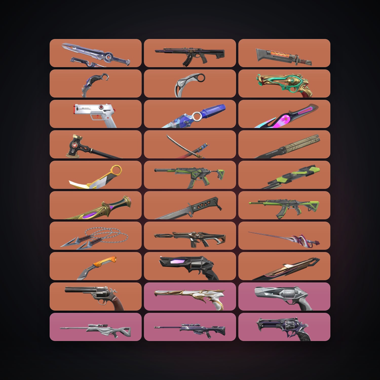 BR Gold 2 locker — 17 knives, 141 skins, lvl 276 — HabibiAccounts