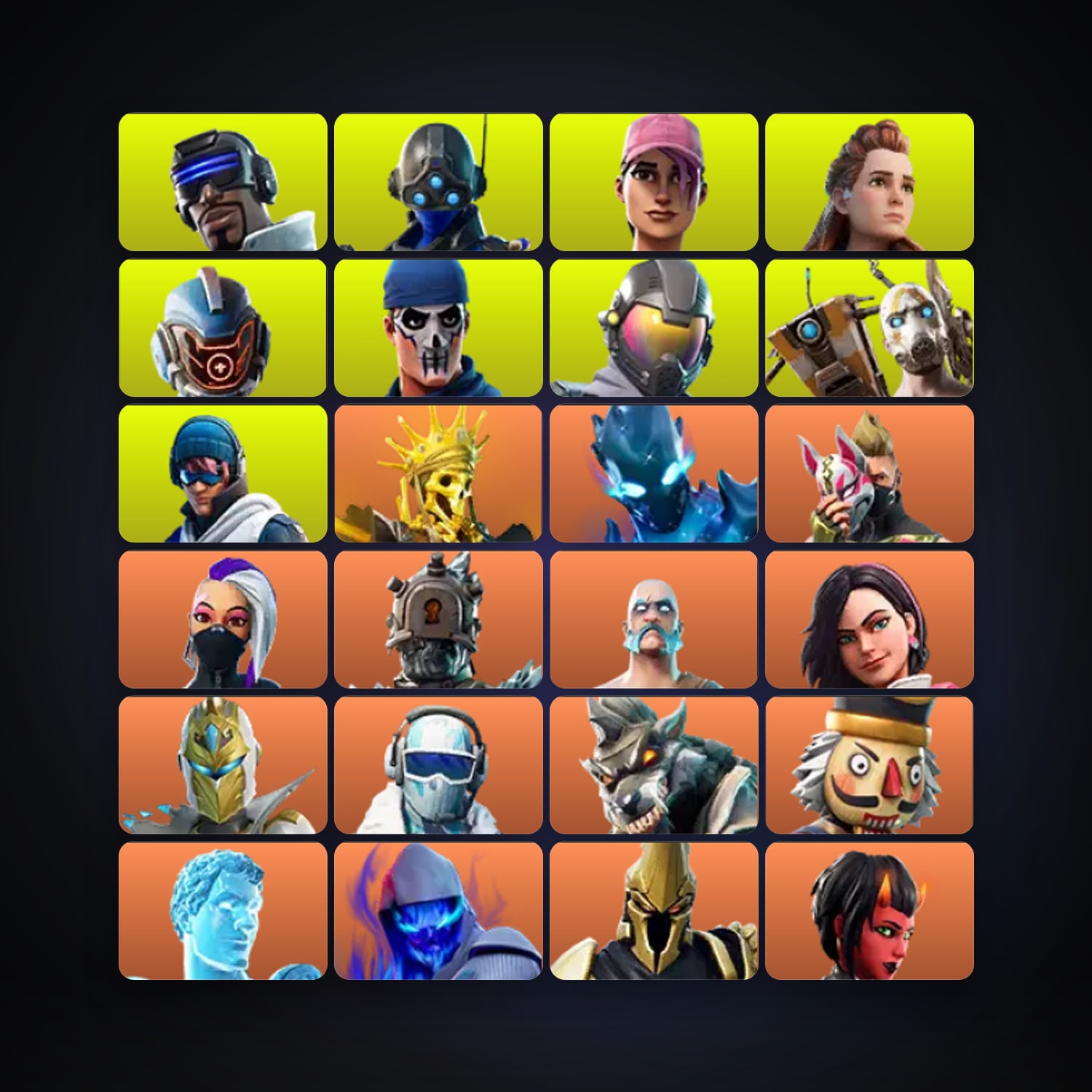 Fortnite locker — 238 skins — 350 V-Bucks — lvl 2812 — HabibiAccounts