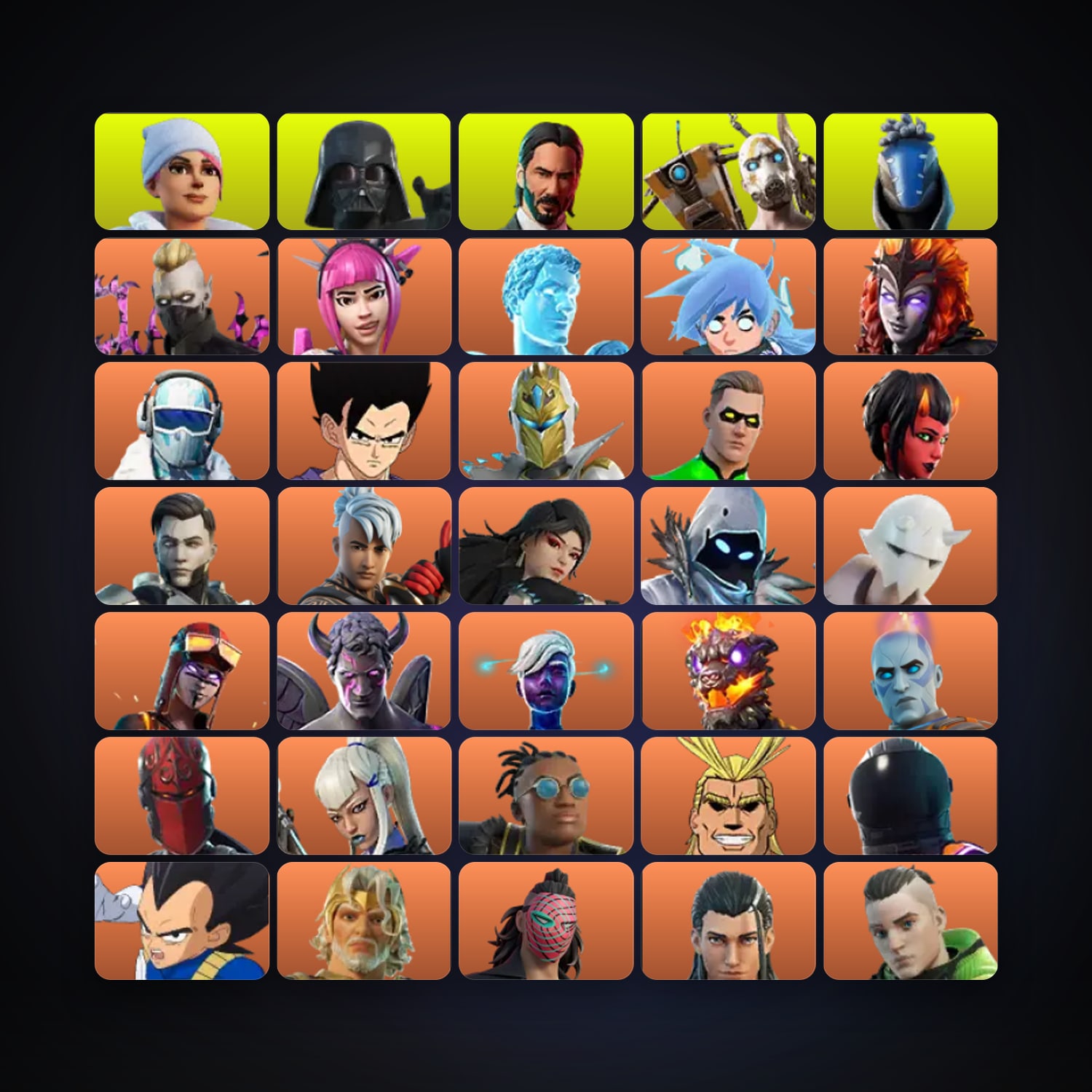 هالحساب فورتنايت Driftwalker وPower Chord، اللوكر مليان 756 سكن، 1K فيبوكس، لفل 6274، 689 فوز — HabibiAccounts