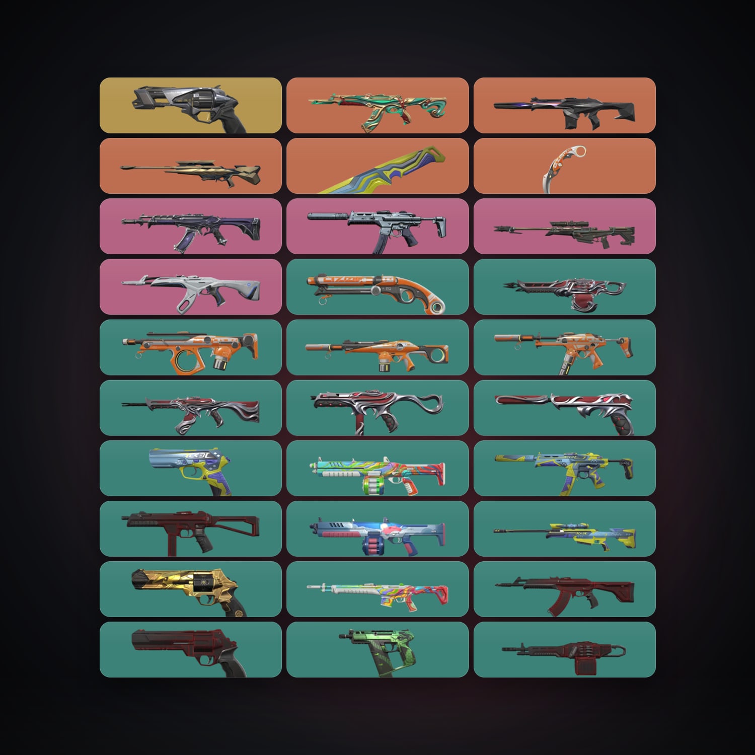 LA Gold 2 locker — 2 knives, 44 skins, lvl 212 — HabibiAccounts