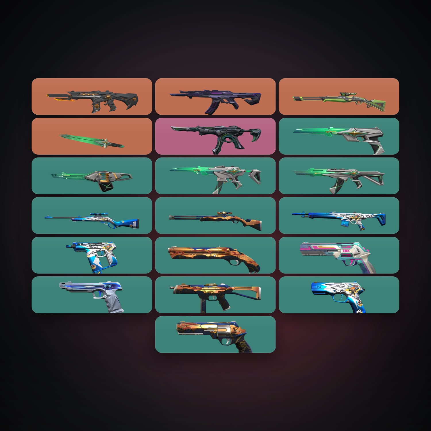 AP Plat 1 locker — 1 knives, 19 skins, lvl 97 — HabibiAccounts
