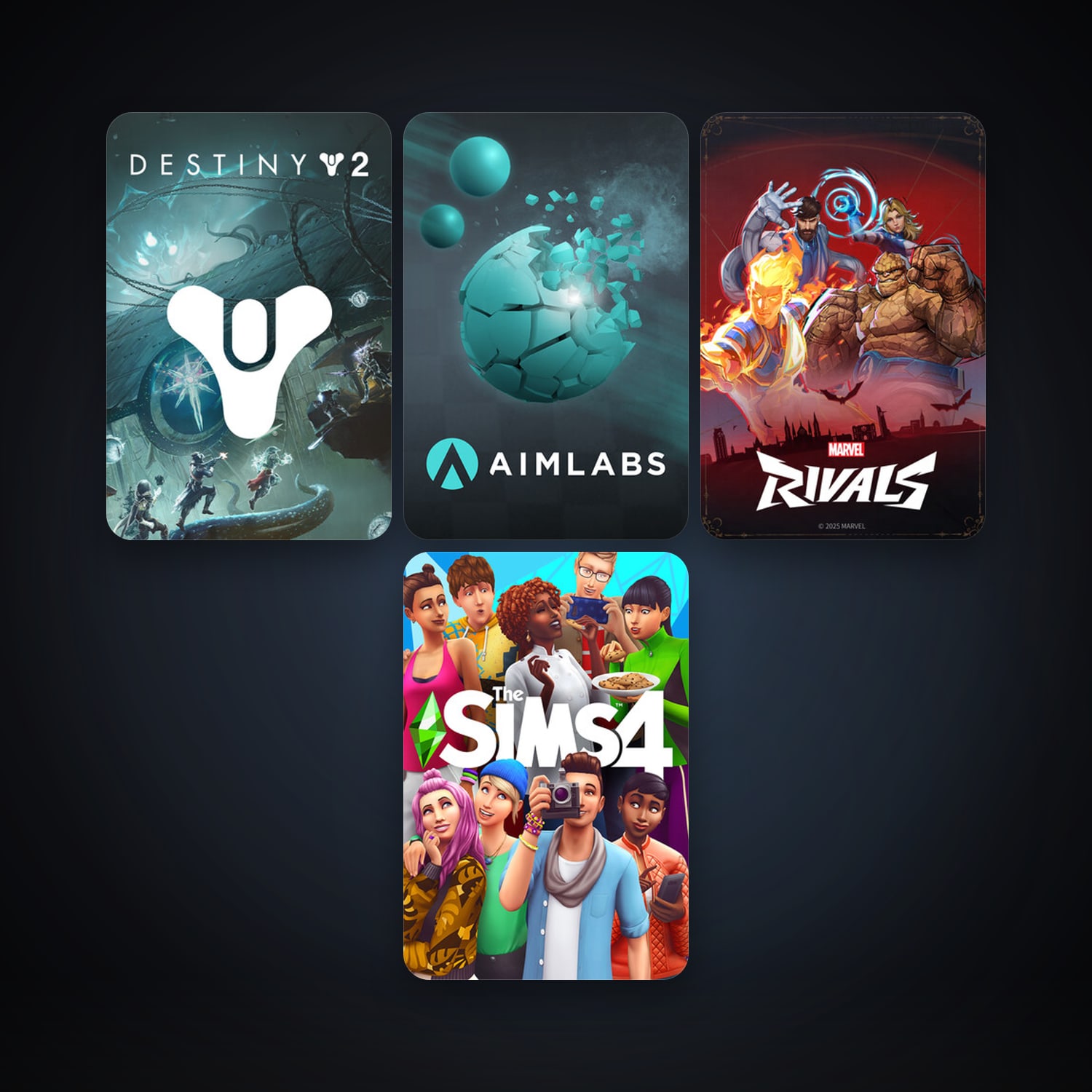 Aimlabs + Destiny 2, 8 games, clean — HabibiAccounts