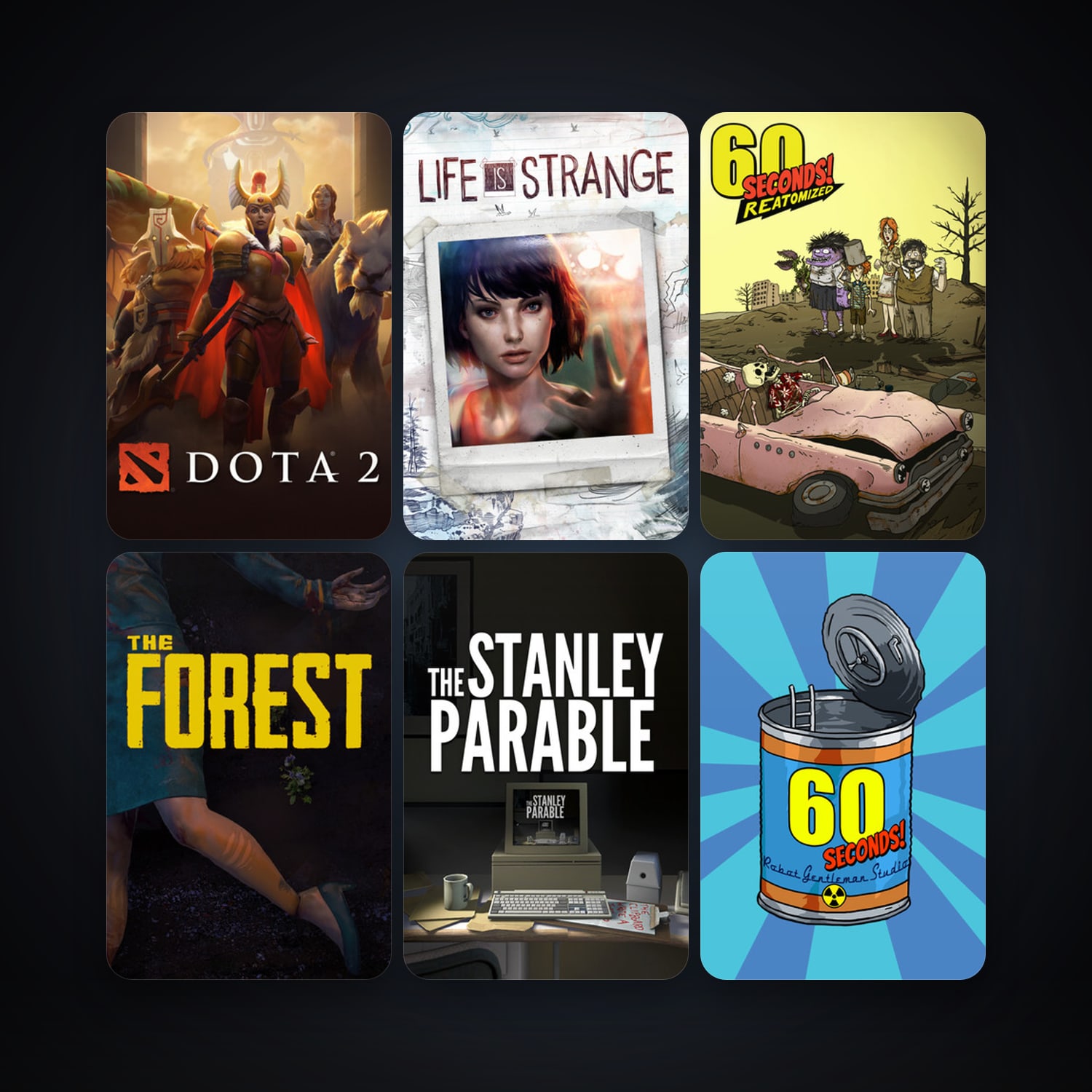 Dota 2 + The Stanley Parable, 17 games, clean — HabibiAccounts