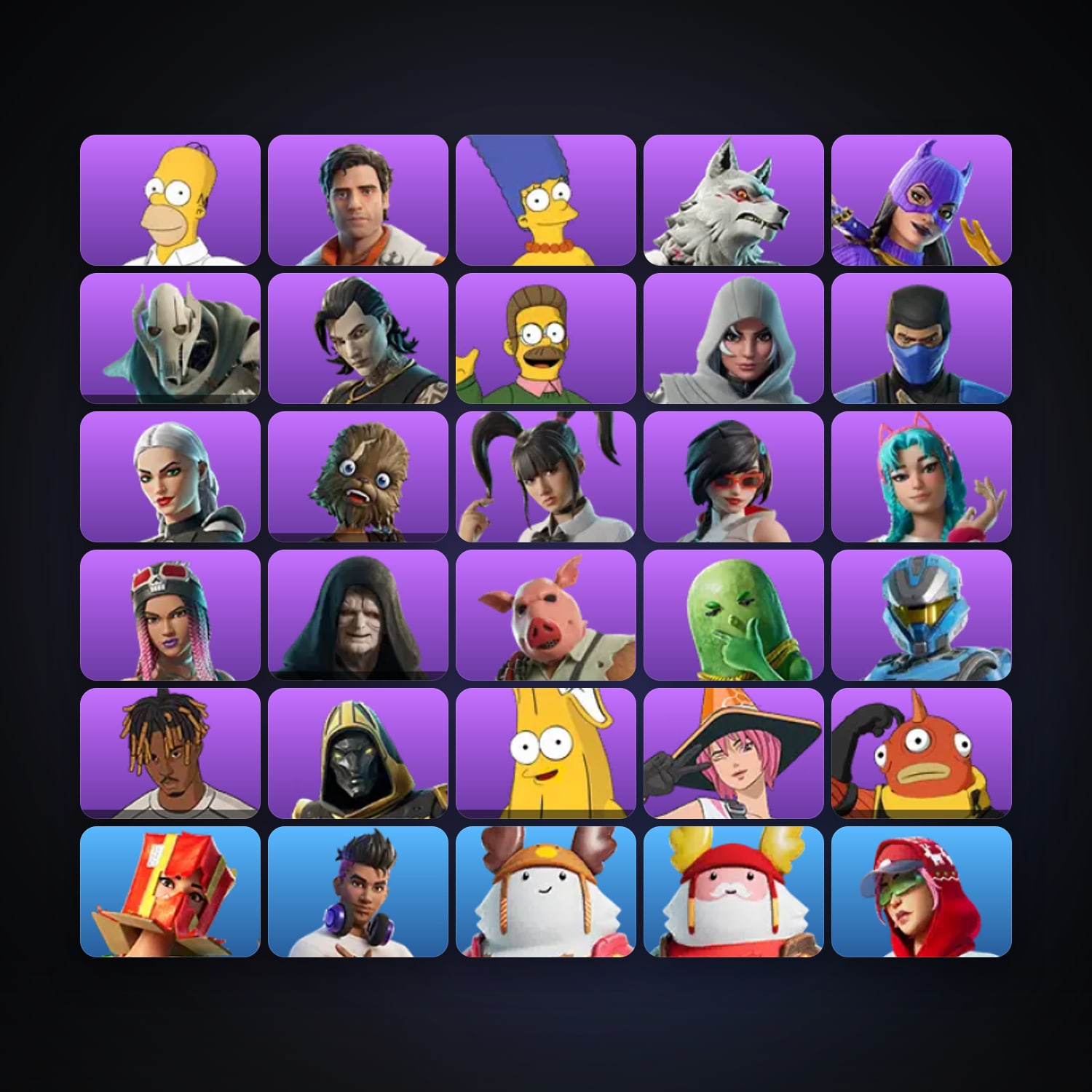 Homer Simpson — Poe Dameron — 31 skins — 1.2K V-Bucks — lvl 1224 — HabibiAccounts