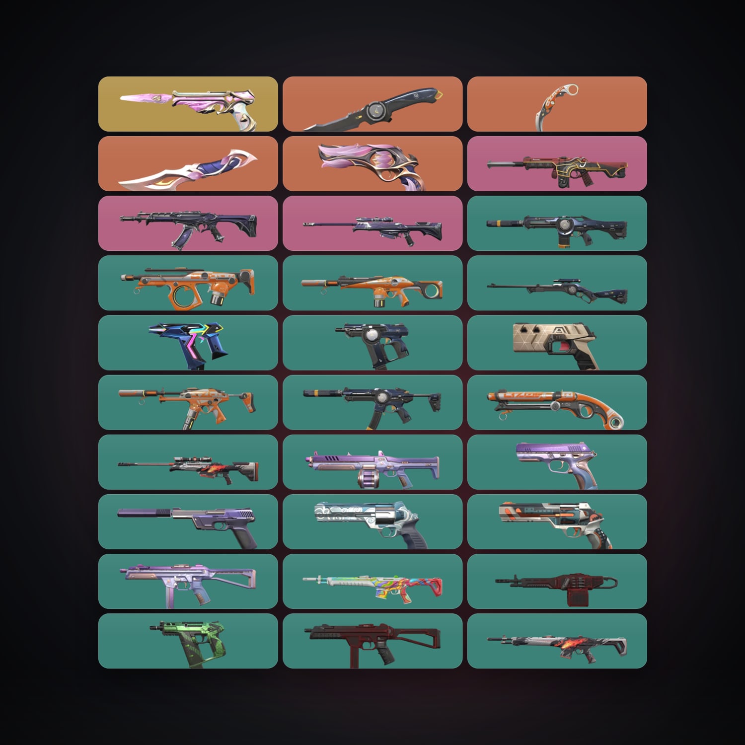 EU Plat 2 locker — 3 knives, 44 skins, lvl 281 — HabibiAccounts