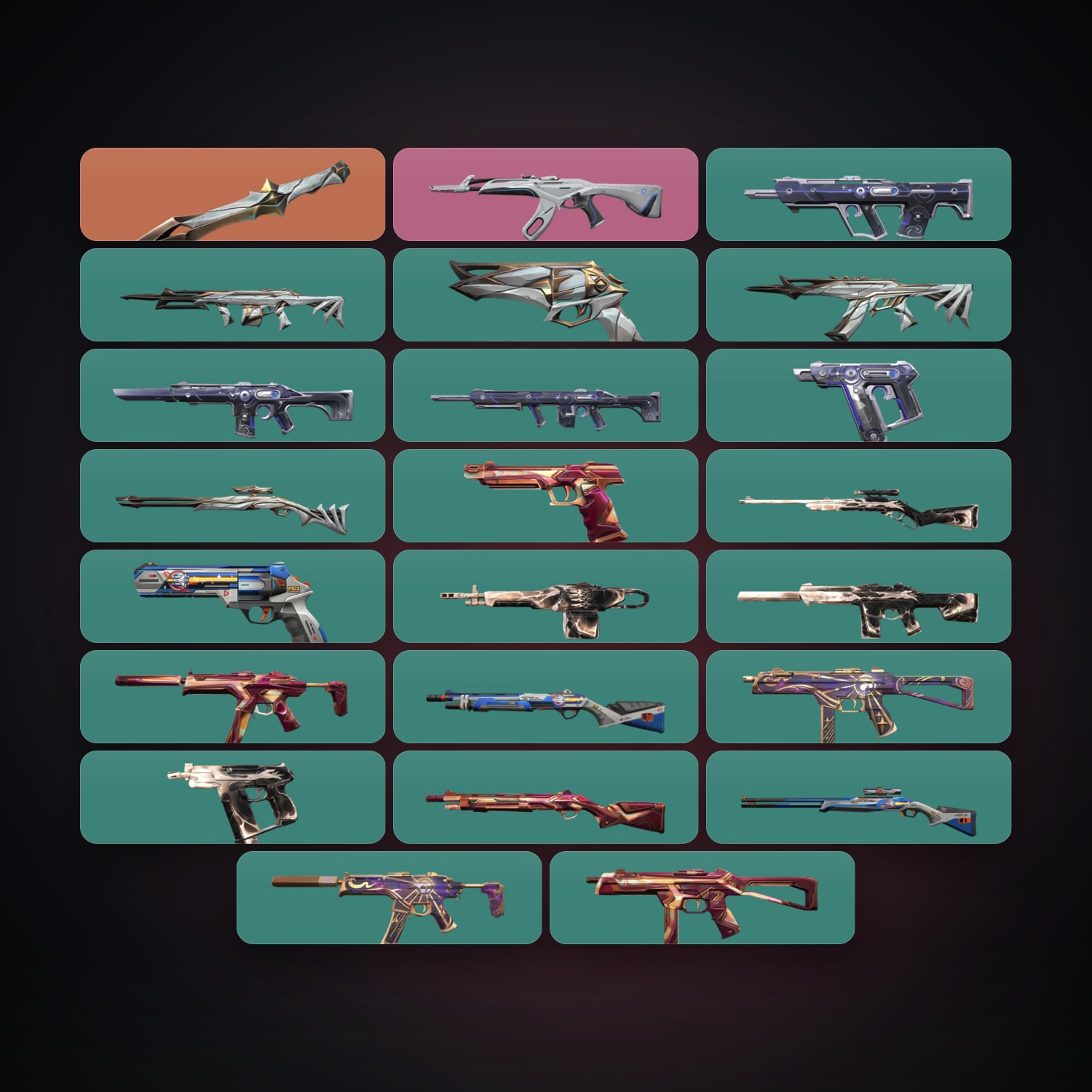 LA Gold 1 locker — 1 knives, 23 skins, lvl 61 — HabibiAccounts