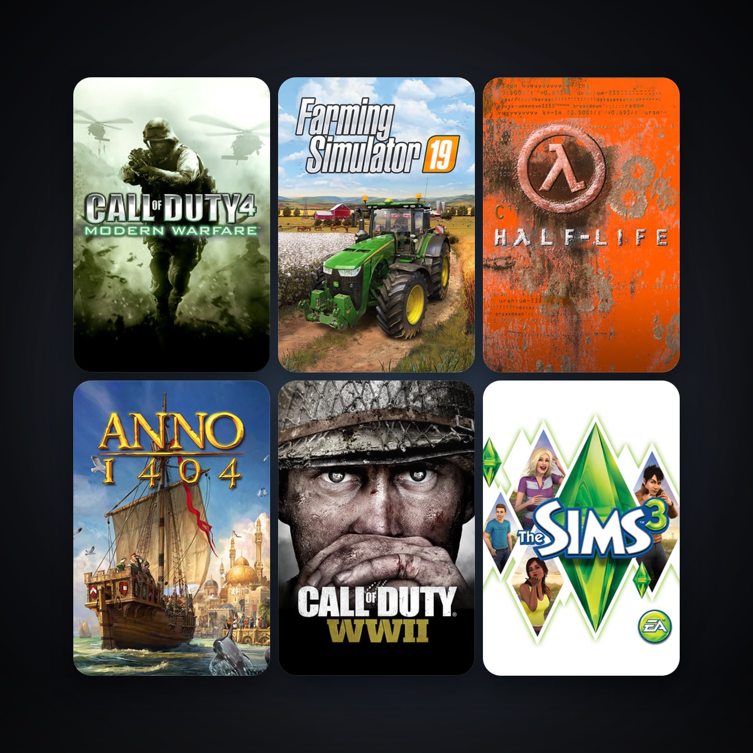Half-Life + Half-Life 2, 12 games, clean — HabibiAccounts