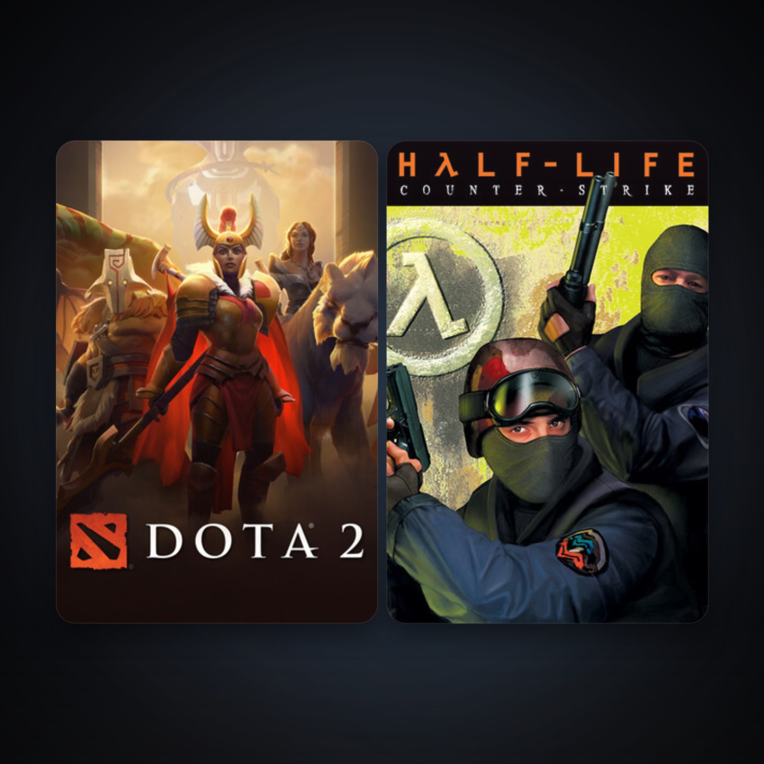 Counter-Strike + Dota 2, 6 games, clean — HabibiAccounts