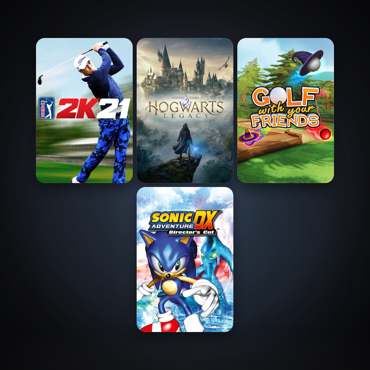 Sonic Adventure DX + Golf With Your Friends, 5 games, clean — HabibiAccounts
