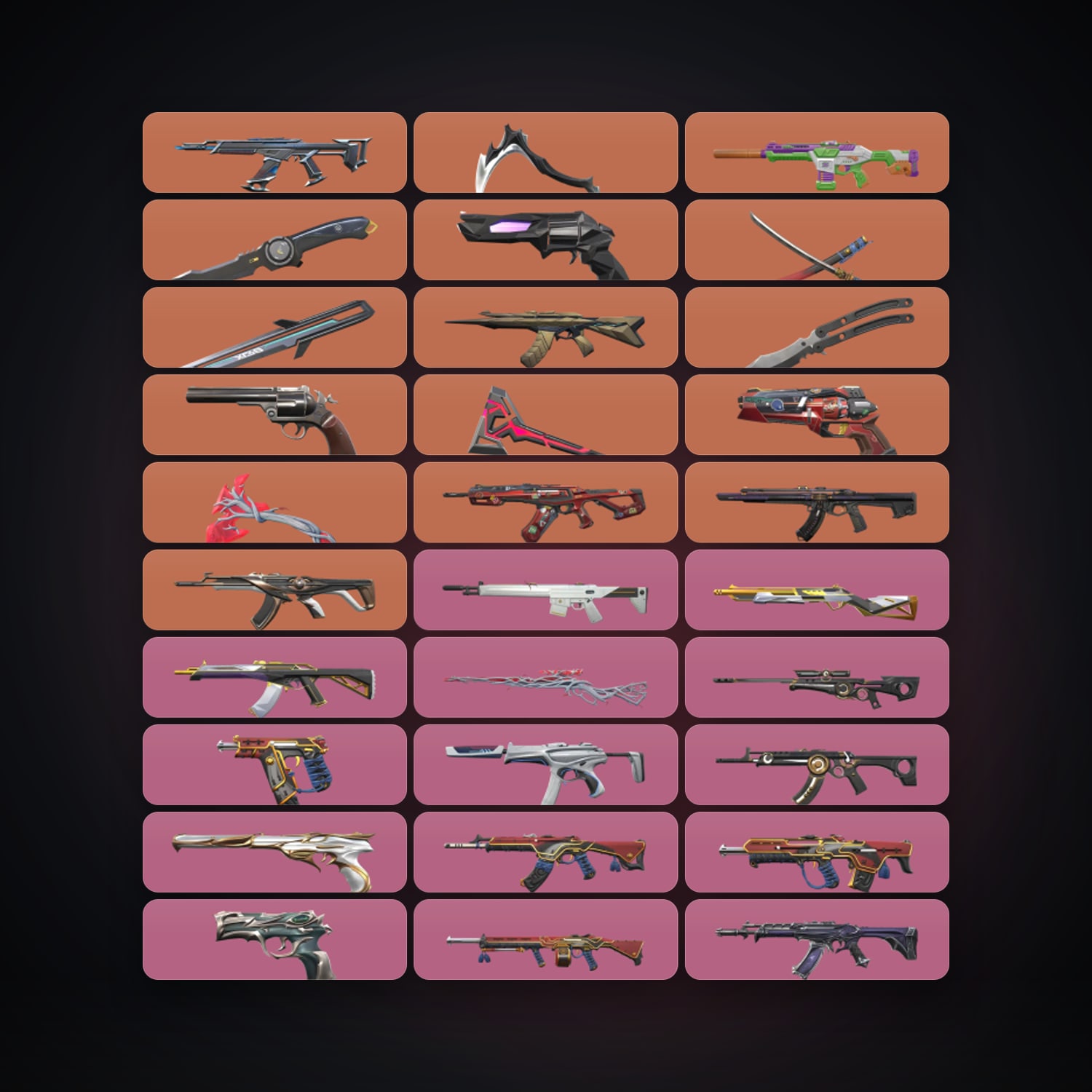 LA Plat 3 locker — 7 knives, 101 skins, lvl 247 — HabibiAccounts