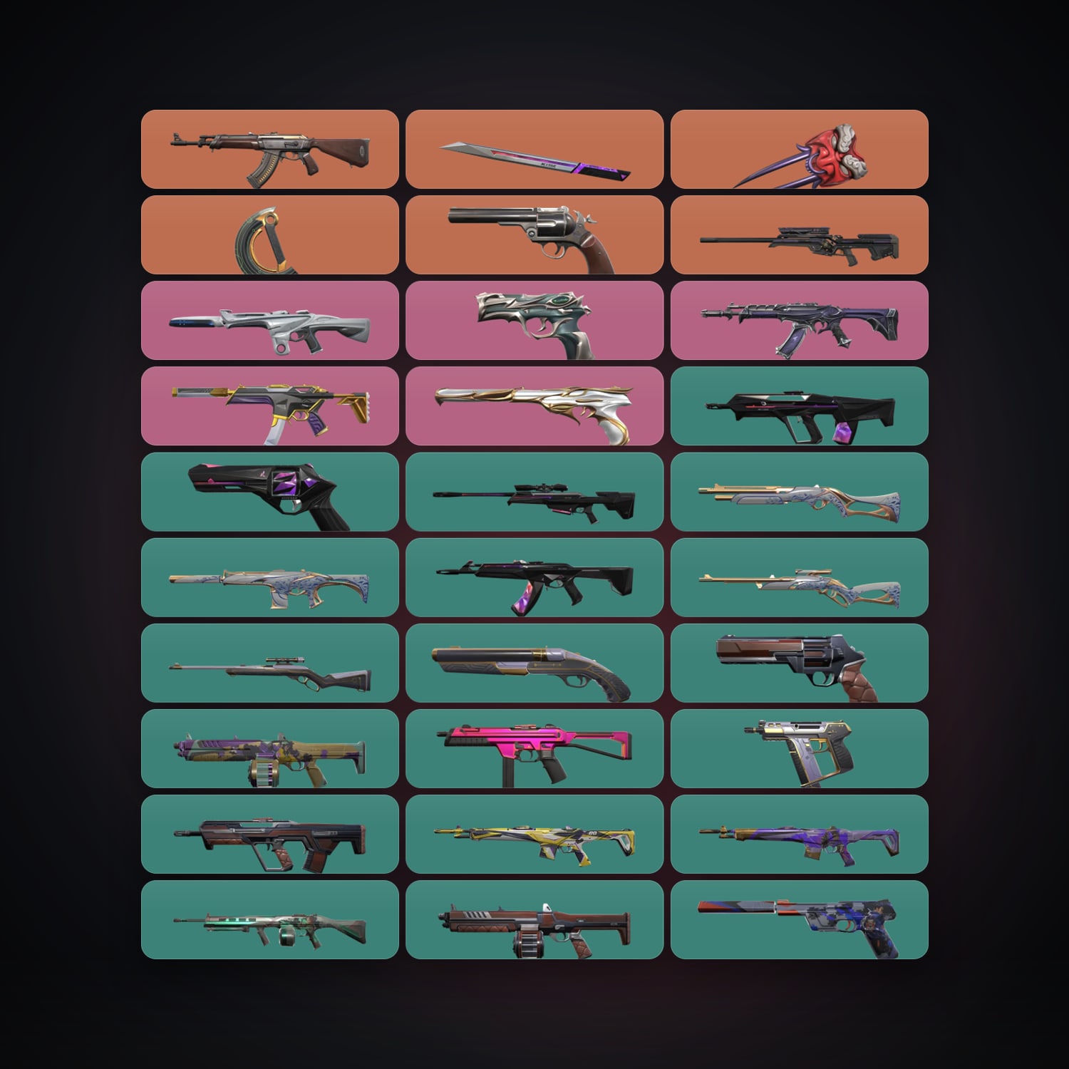 AP Silver 3 locker — 3 knives, 32 skins, lvl 97 — HabibiAccounts